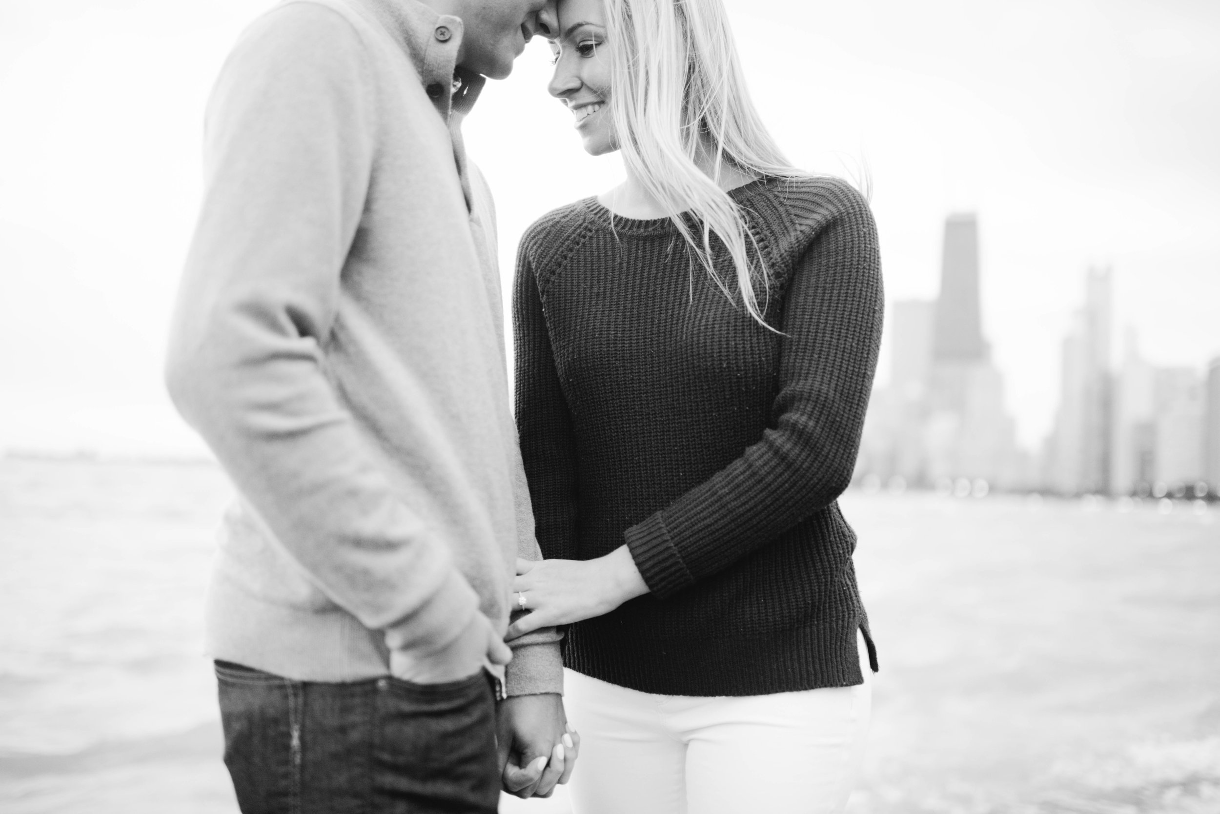 Chicago River Engagement Session North Avenue Beach Engagement Session Erika Aileen Photography Chicago Wedding Photographer