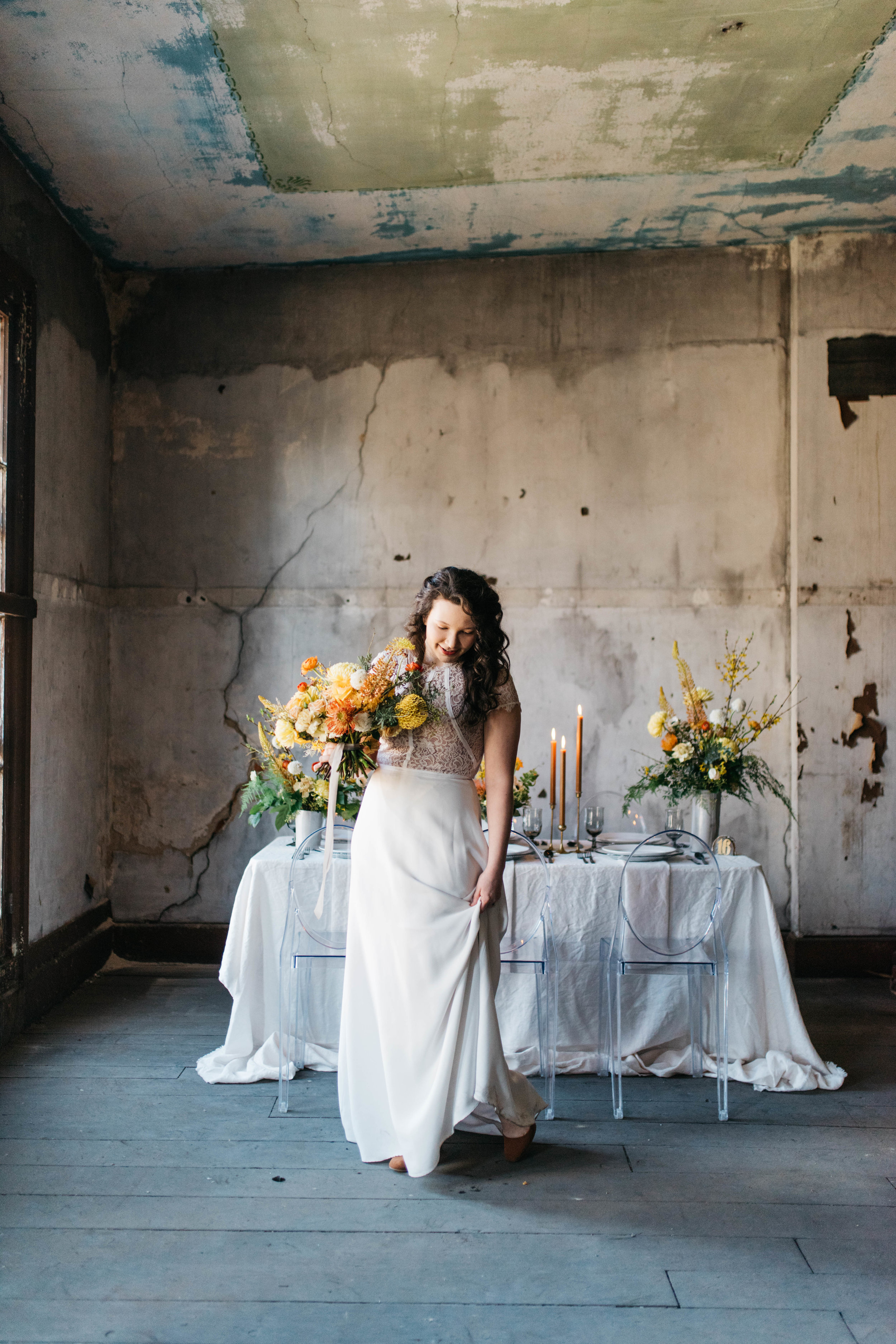 erika aileen lafayette indiana wedding photographer modern boho reception