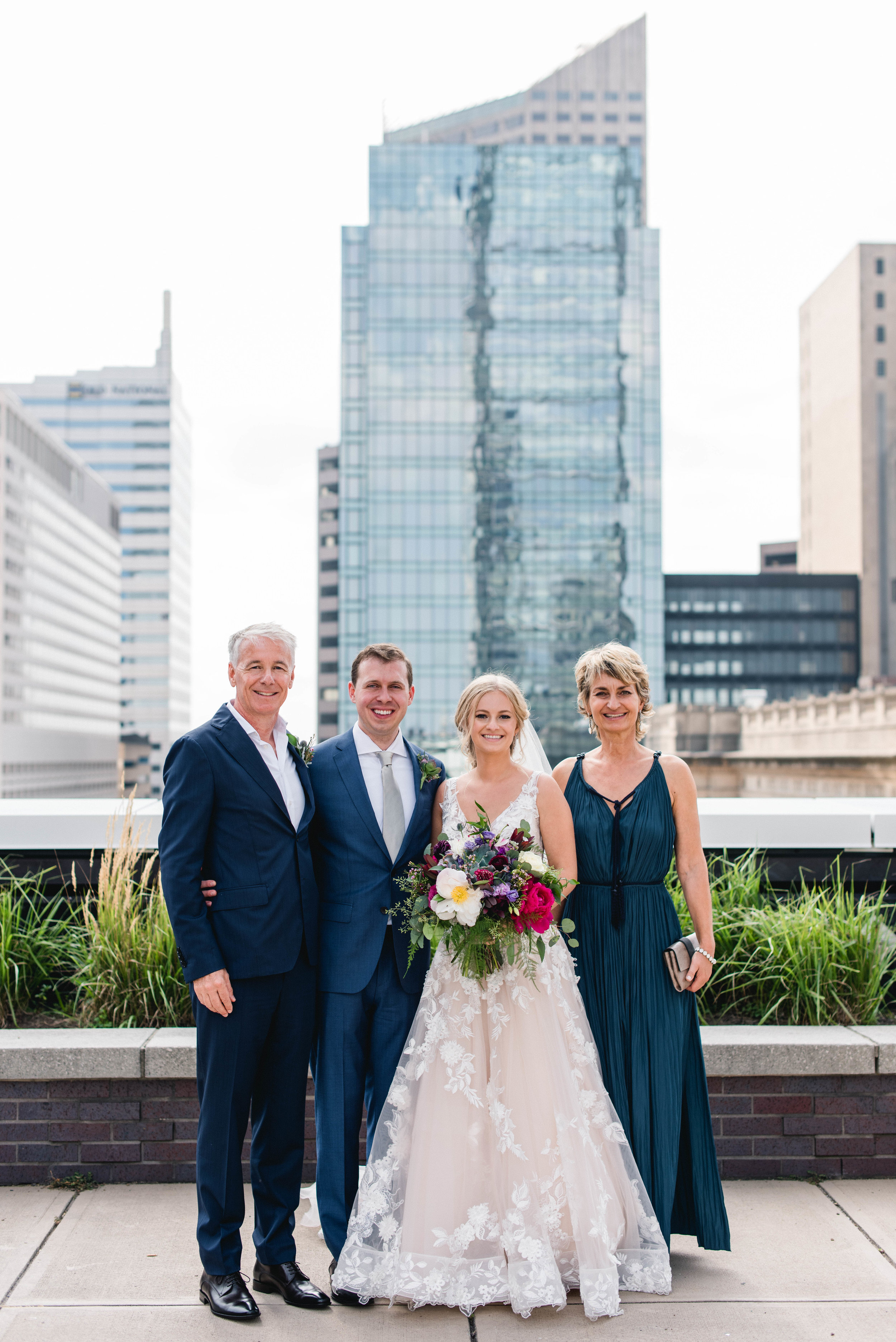 Regions Tower Wedding Indianapolis Erika Aileen Photography