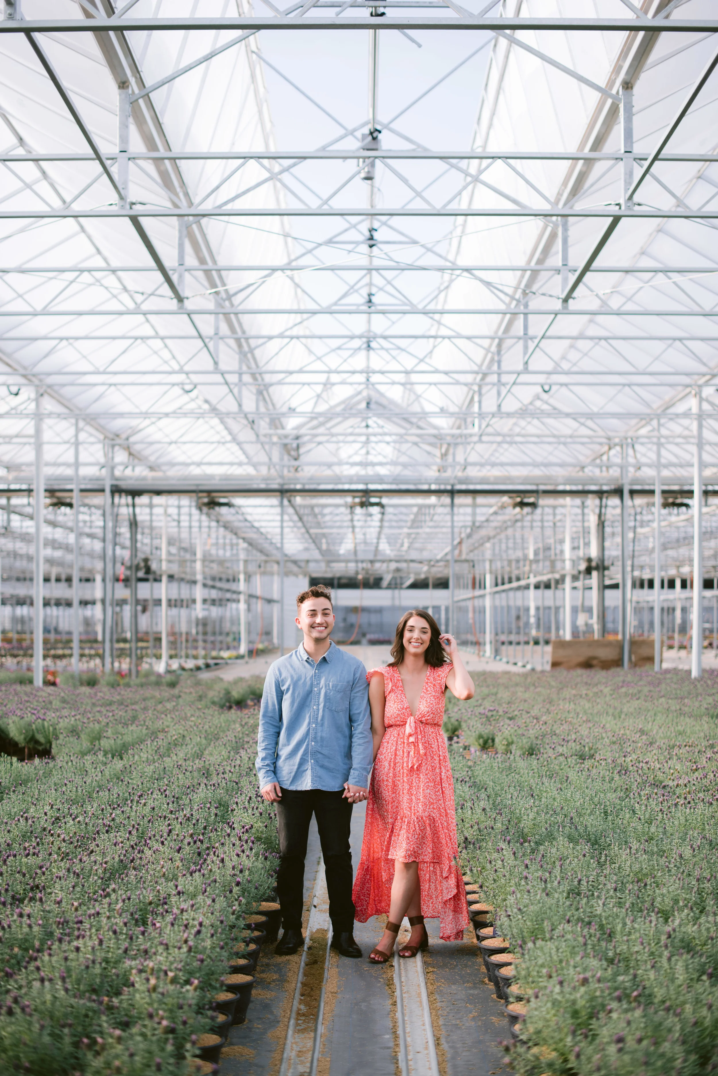 indianapolis greenhouse engagement session erika aileen photography indianapolis wedding photographer