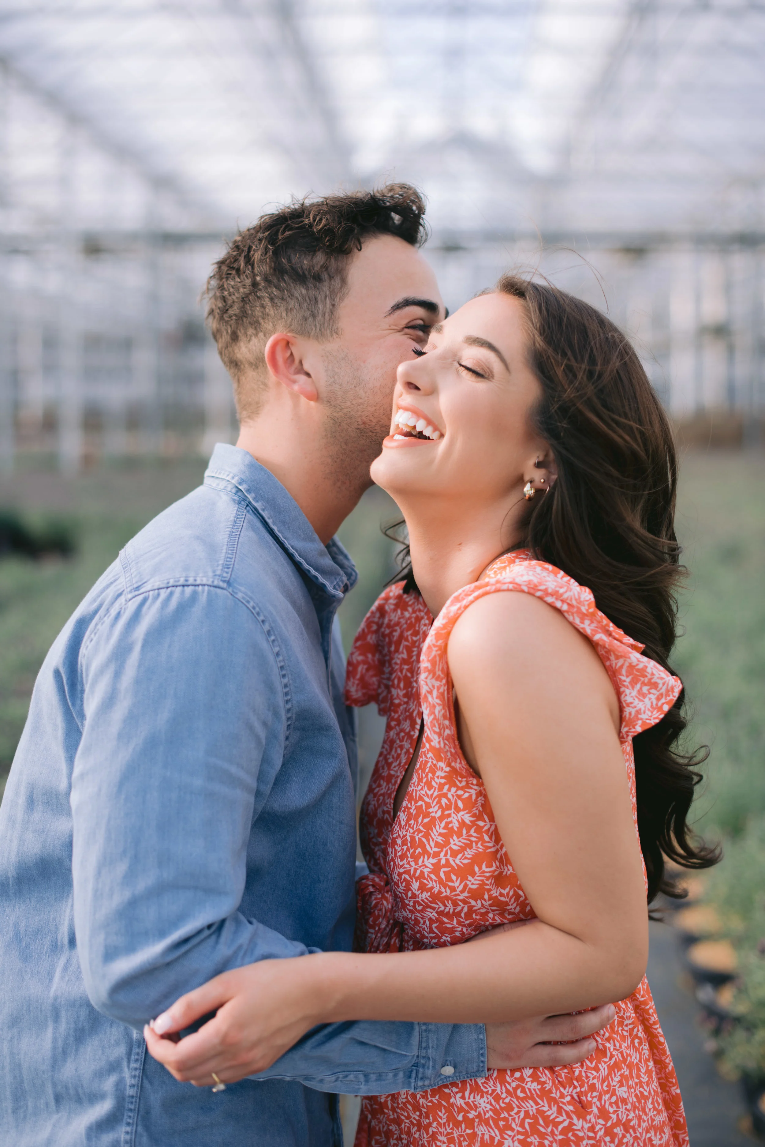 indianapolis greenhouse engagement session erika aileen photography indianapolis wedding photographer