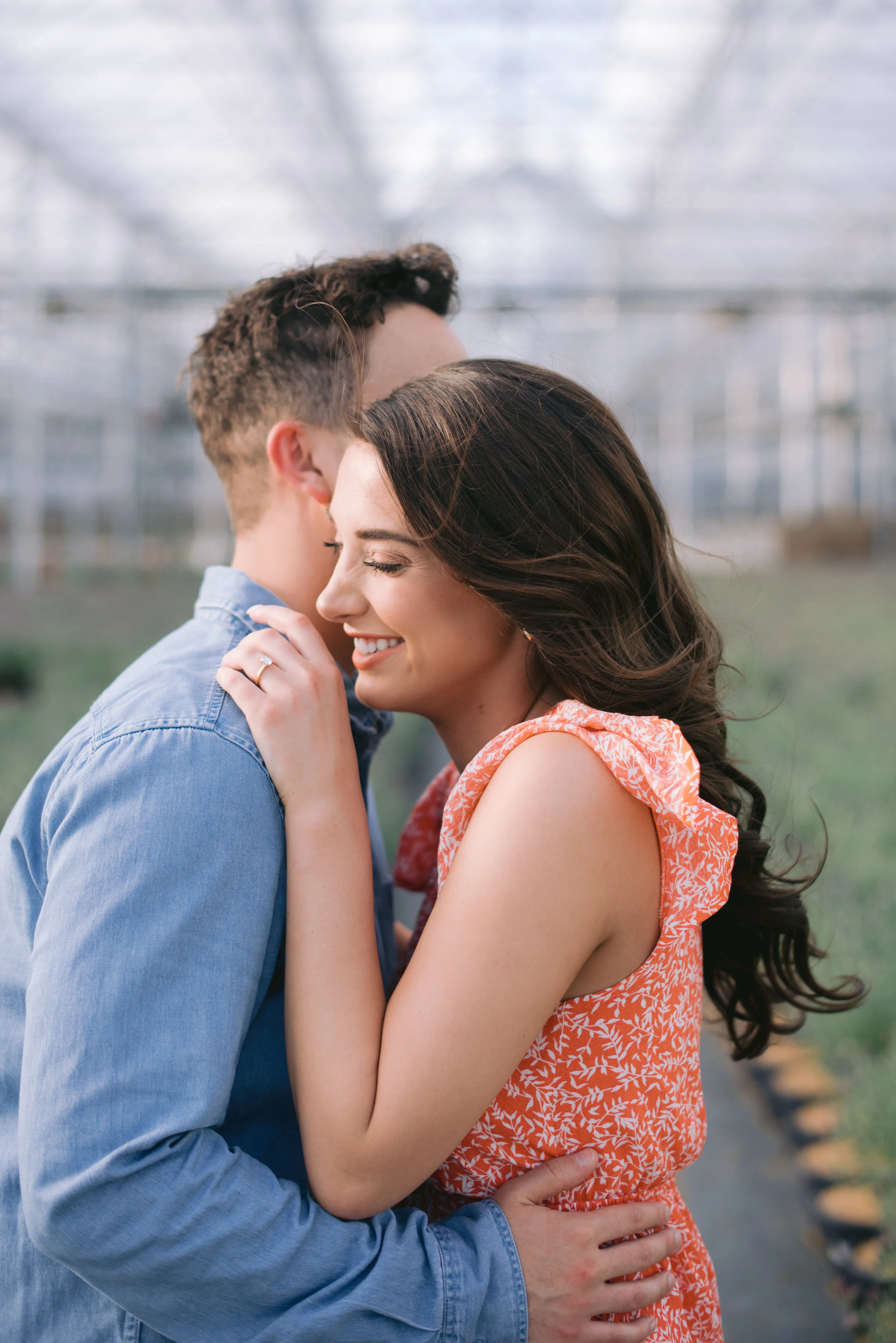 indianapolis greenhouse engagement session erika aileen photography indianapolis wedding photographer