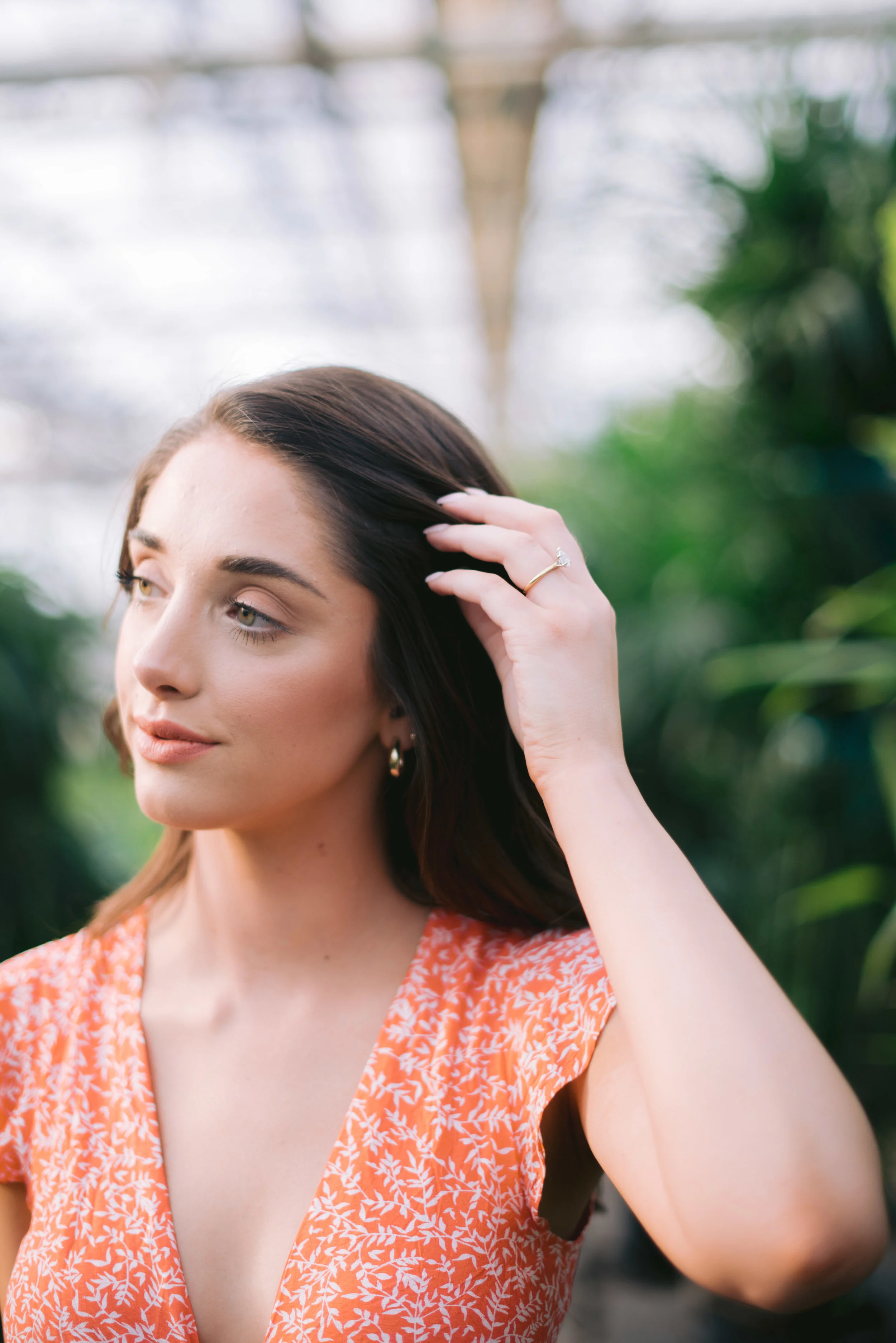 indianapolis greenhouse engagement session erika aileen photography indianapolis wedding photographer
