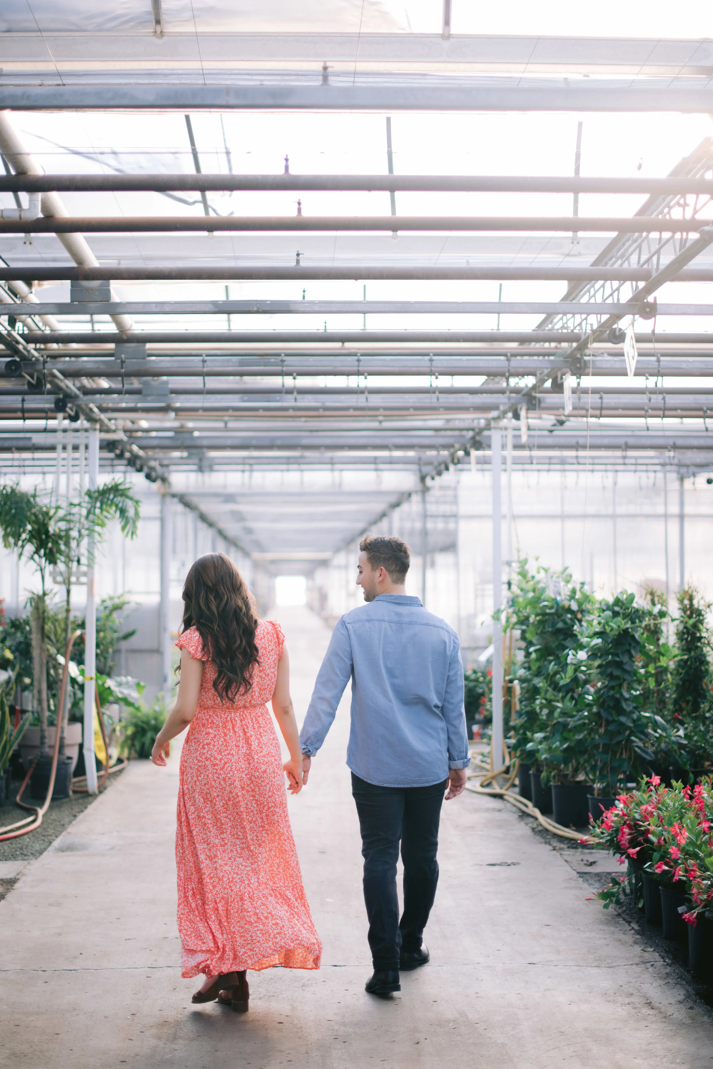 indianapolis greenhouse engagement session erika aileen photography indianapolis wedding photographer