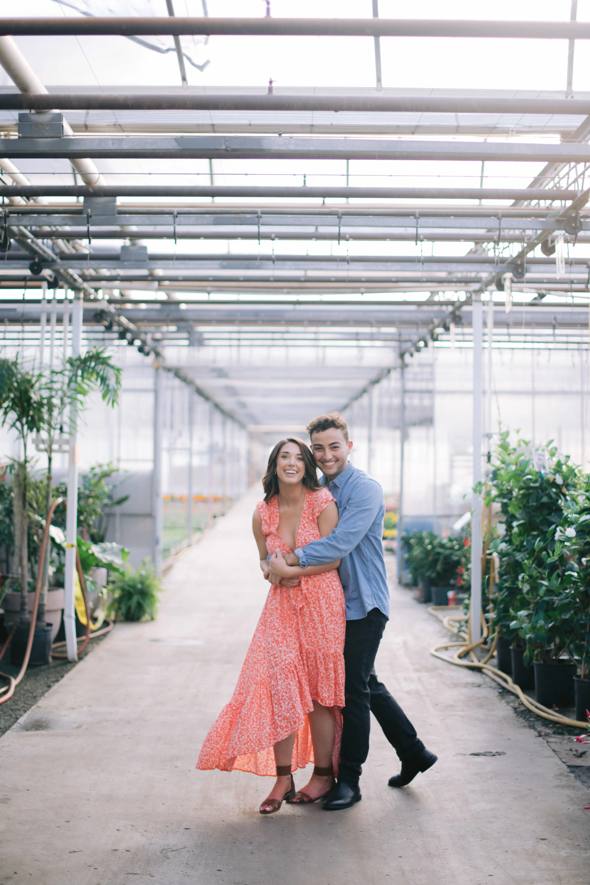 indianapolis greenhouse engagement session erika aileen photography indianapolis wedding photographer