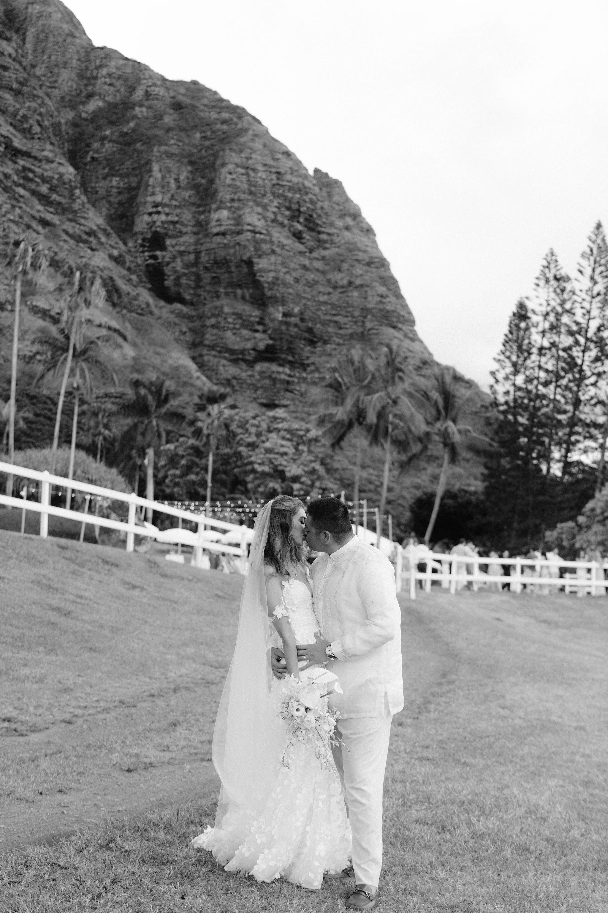 Intimate Kualoa Ranch Wedding on Oahu