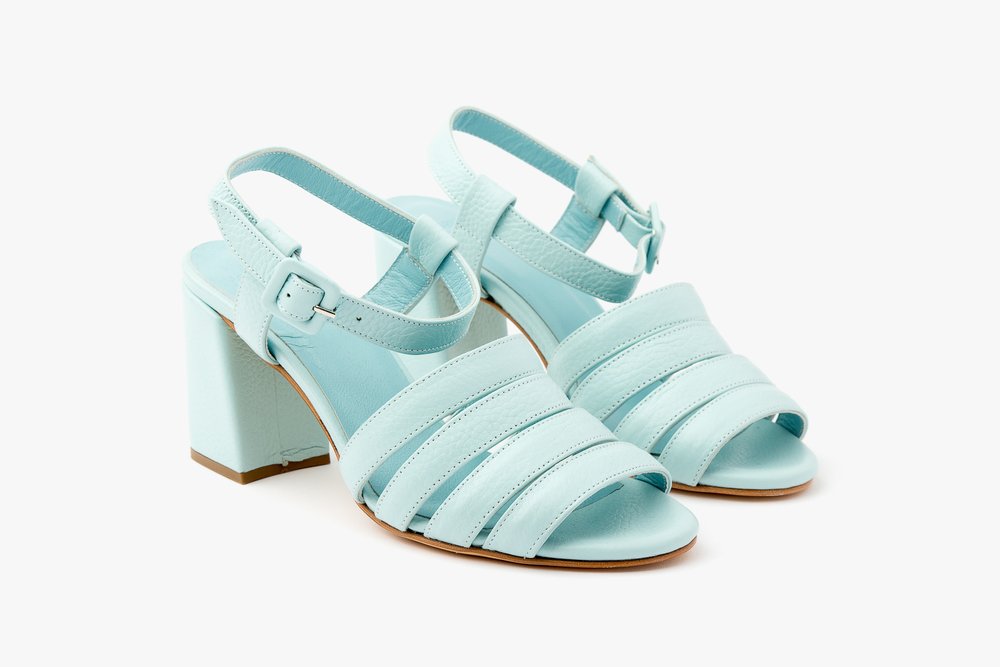Maryam Nassir Zadeh Palma High Sandal - Aqua — James Rowland Shop 