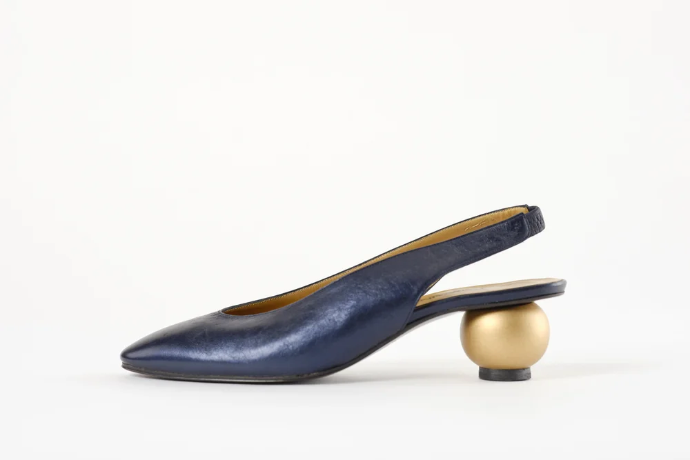 YSL Orb Heel Slingback Heels — James Rowland Shop