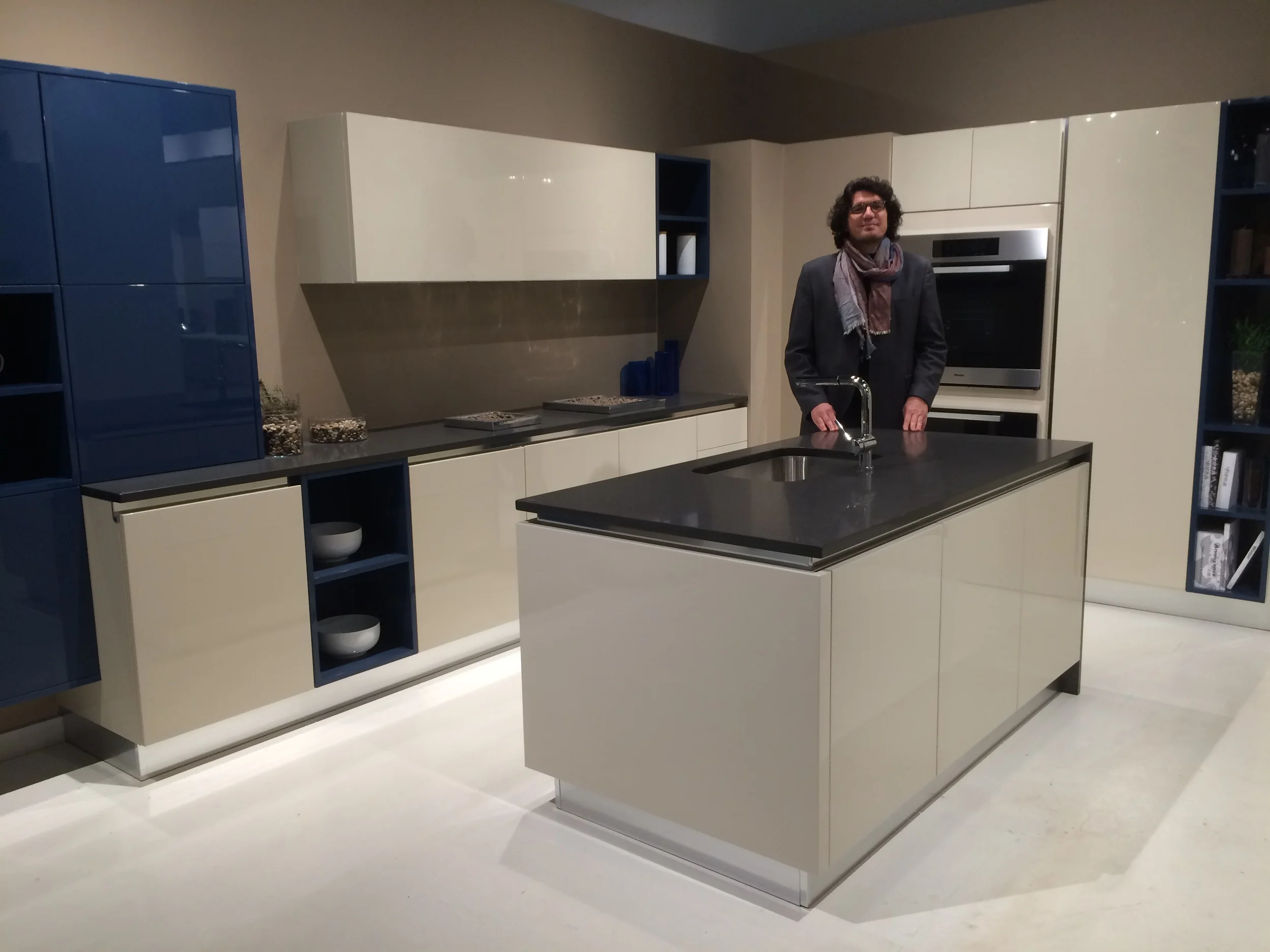 Andrea Ceccarelli, Export Manager and Marketing Consultant for Berloni, at the EuroAmerica Showroom.