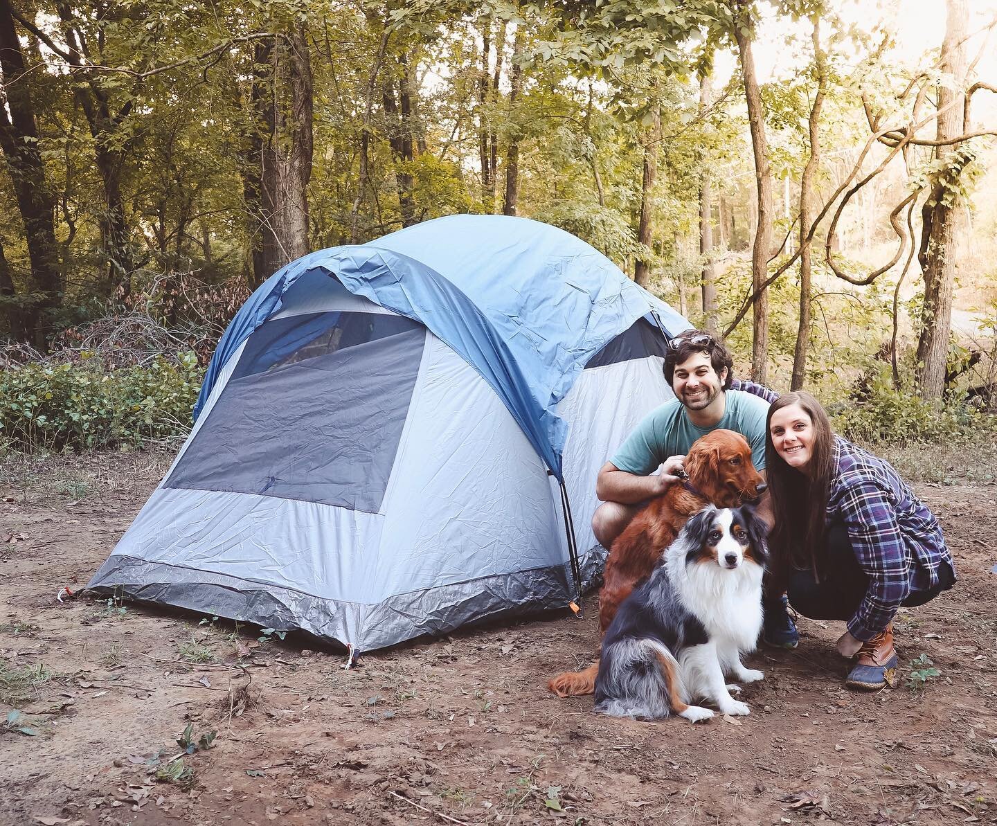 Gentry enjoys camping and hiking with his wife Paige.