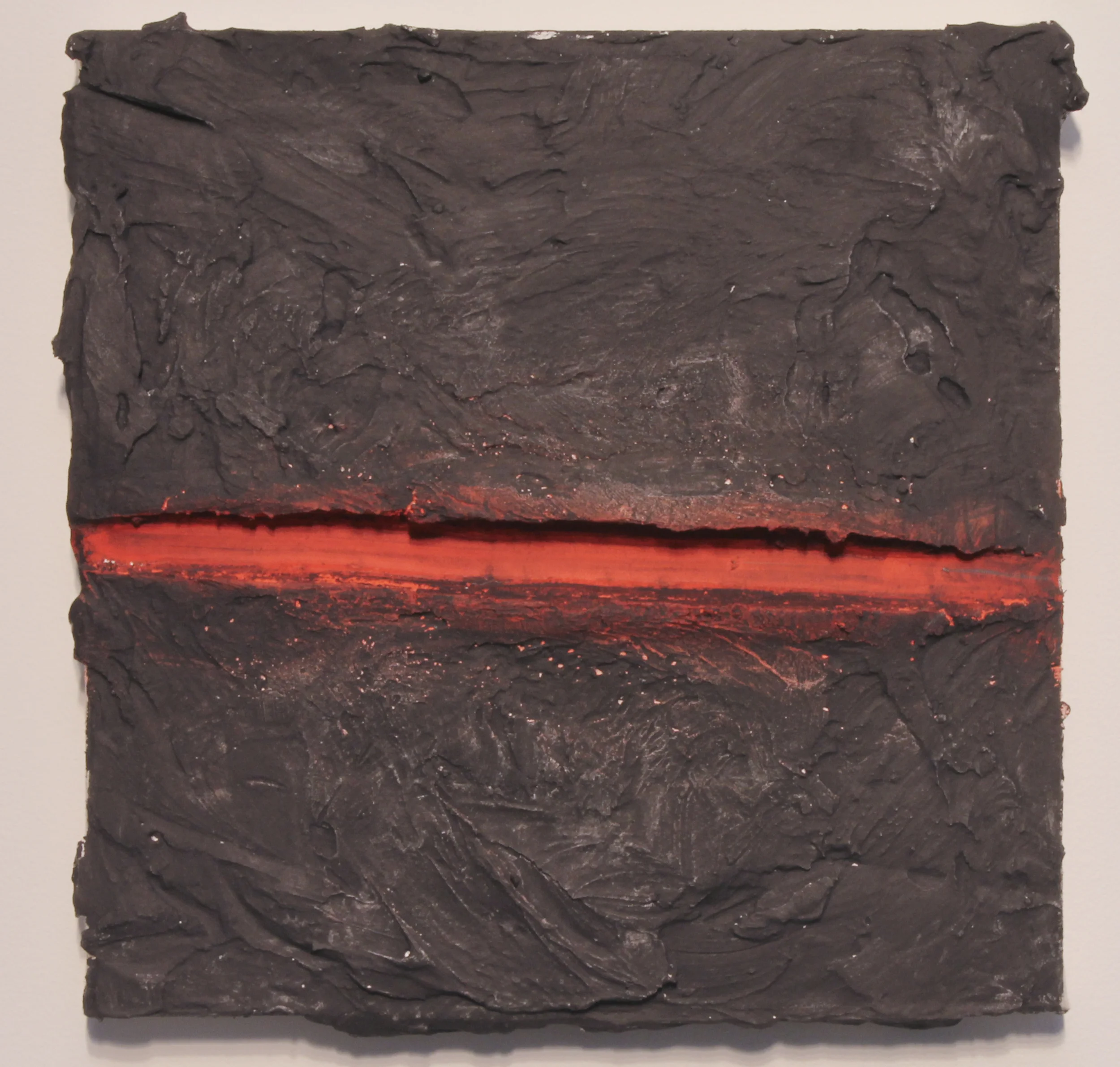   Primo 2 , 2015  Plaster, graphite, and spraypaint  12x12" 