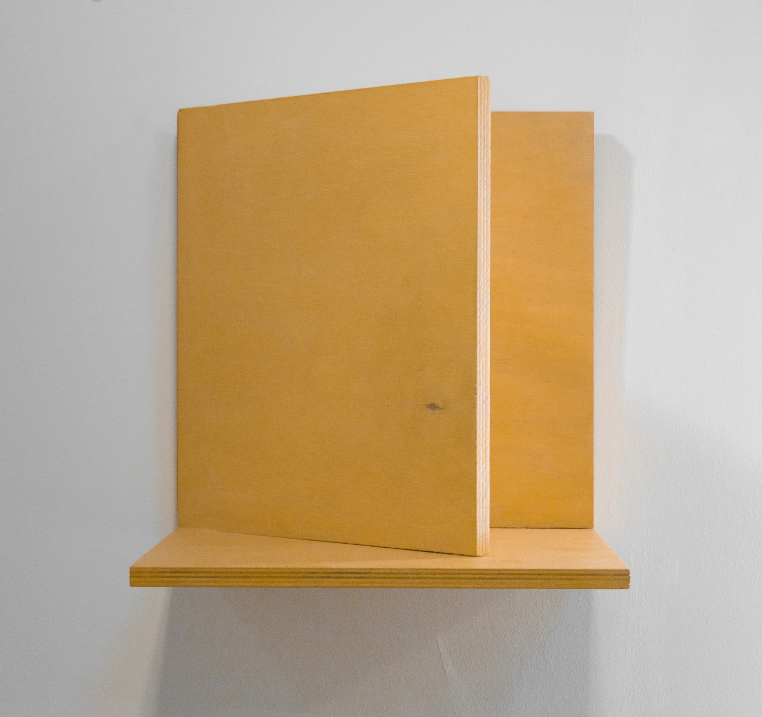   Wayfarer , 2016  Wood, milk paint, finishing wax, and miniature  12x 12x 12" 