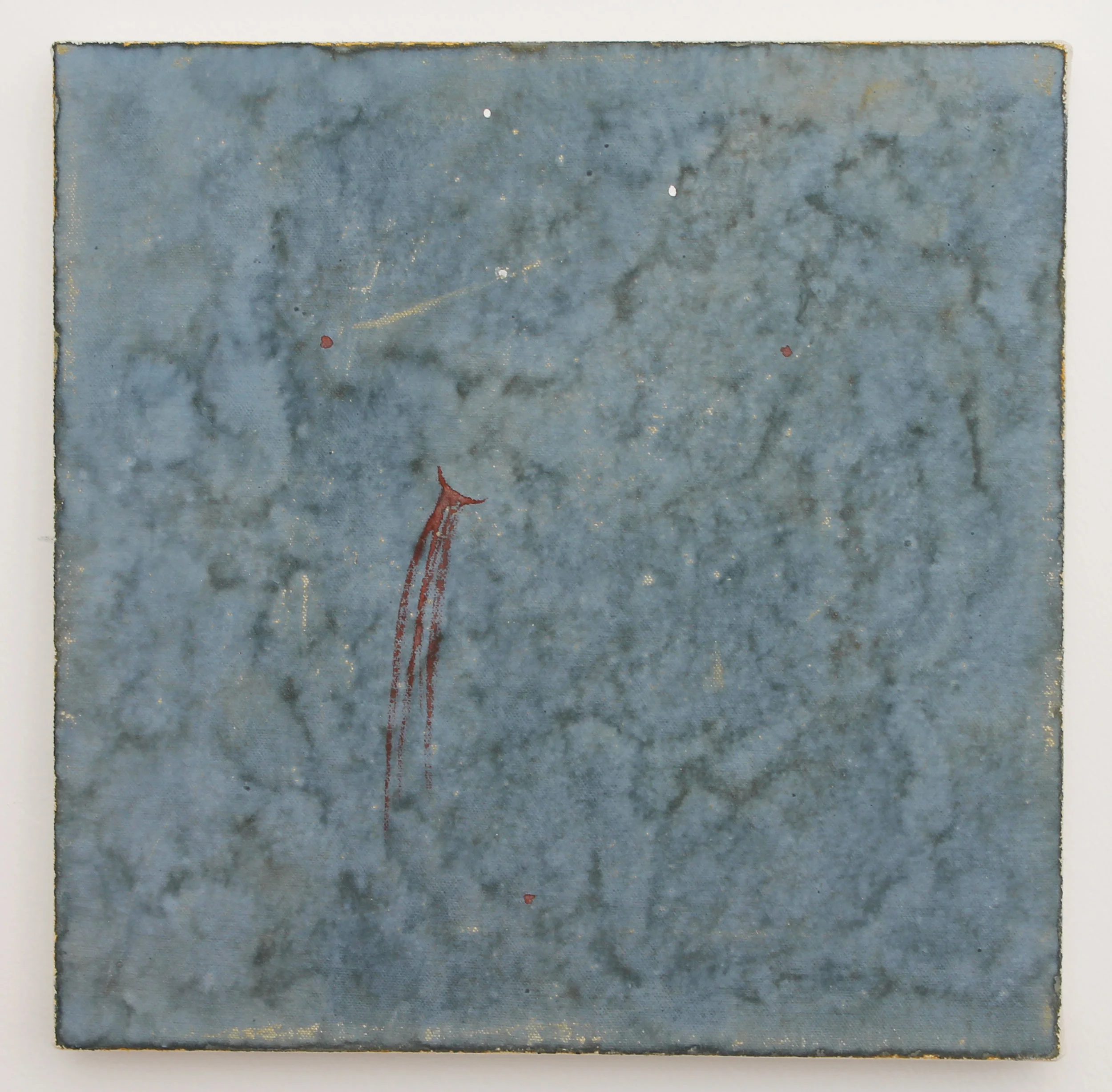  Ode To Giotto, 2016  Milk paint on canvas  12x12" 