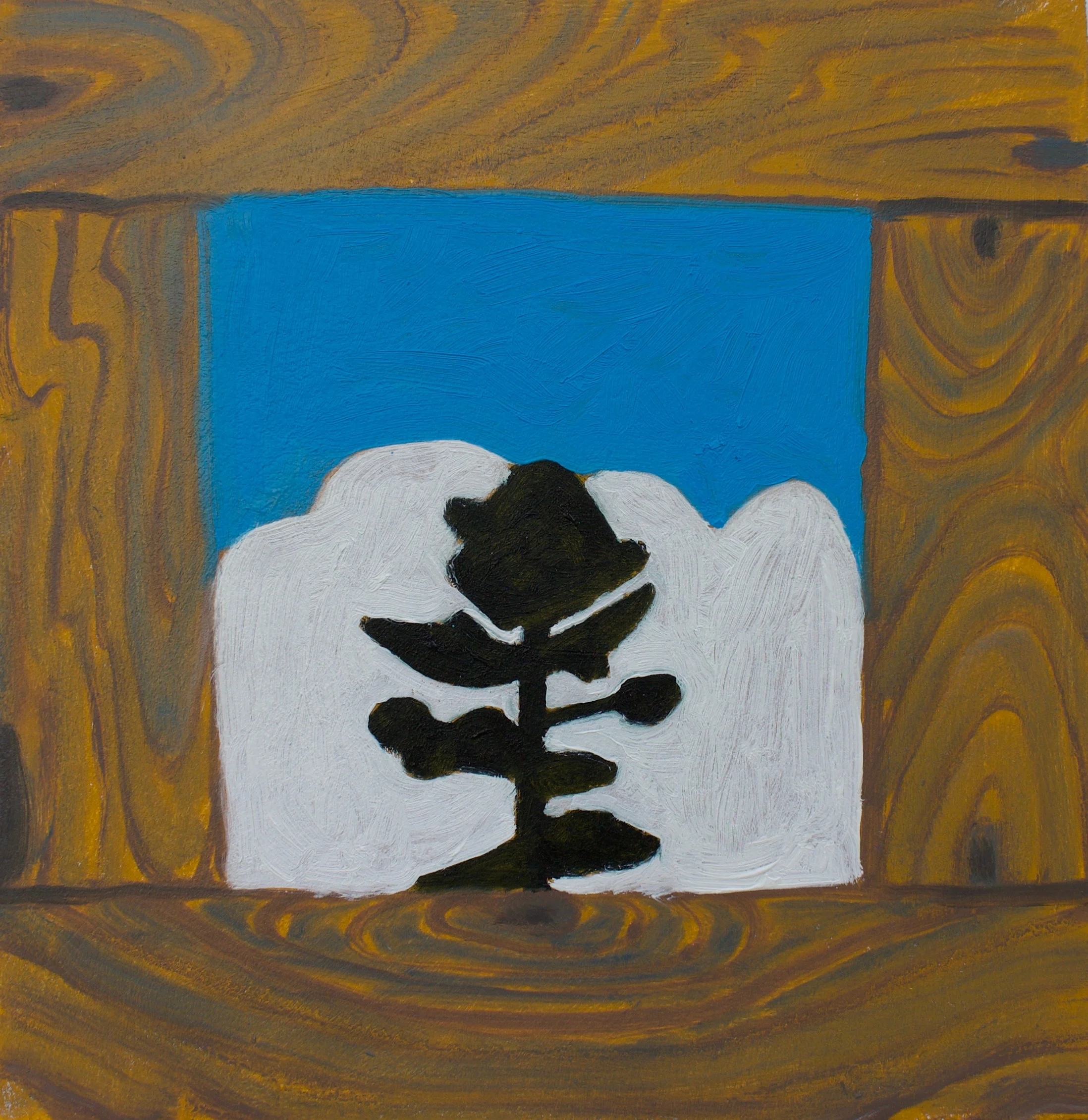   Pines Of Rome (Georgia) , 2019  Oil on wood panel  11.5”x 11” 