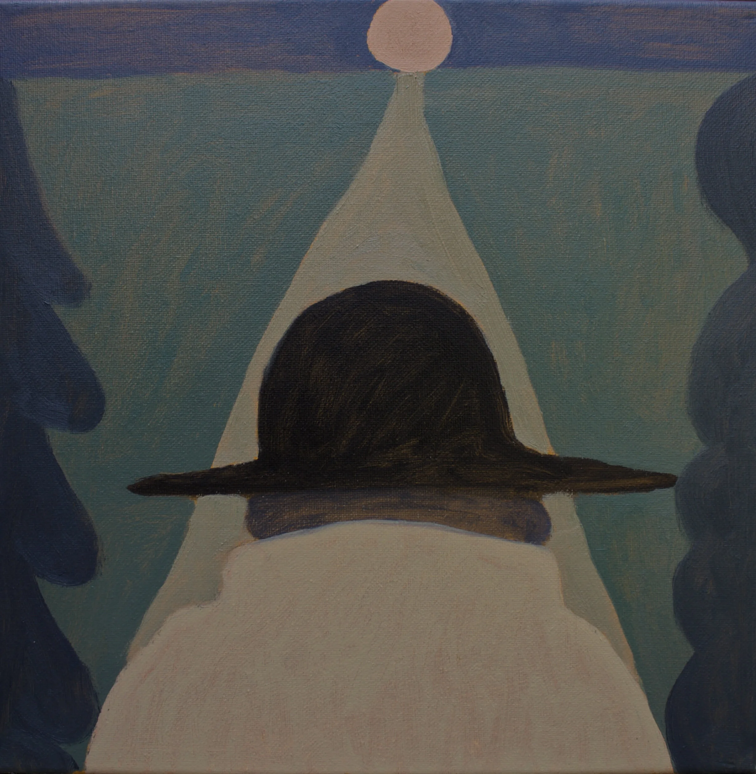  The Road, 2020  Oil on canvas  12”x12” 