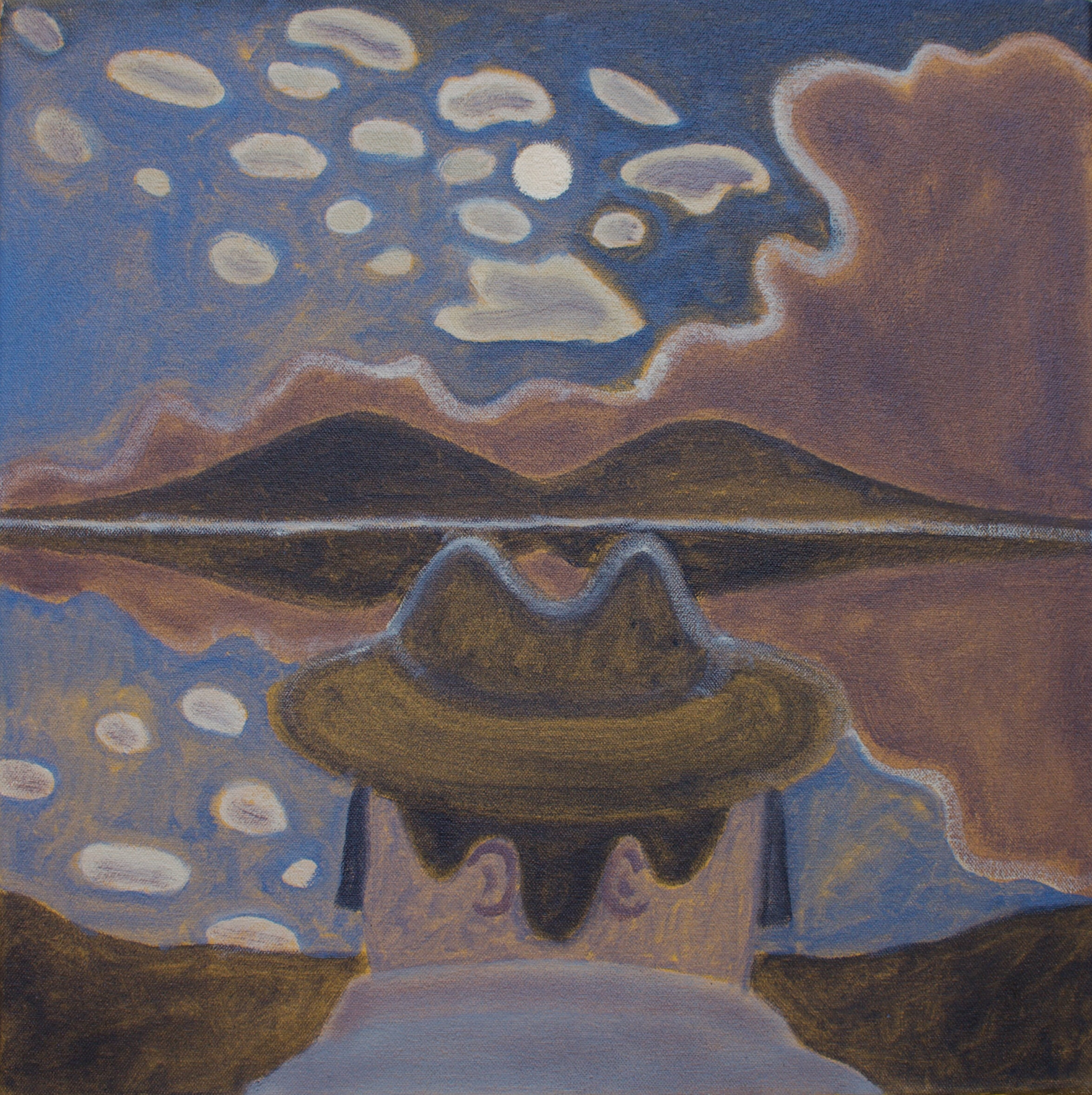  Kindness, 2020  Oil on canvas  16”x16”   