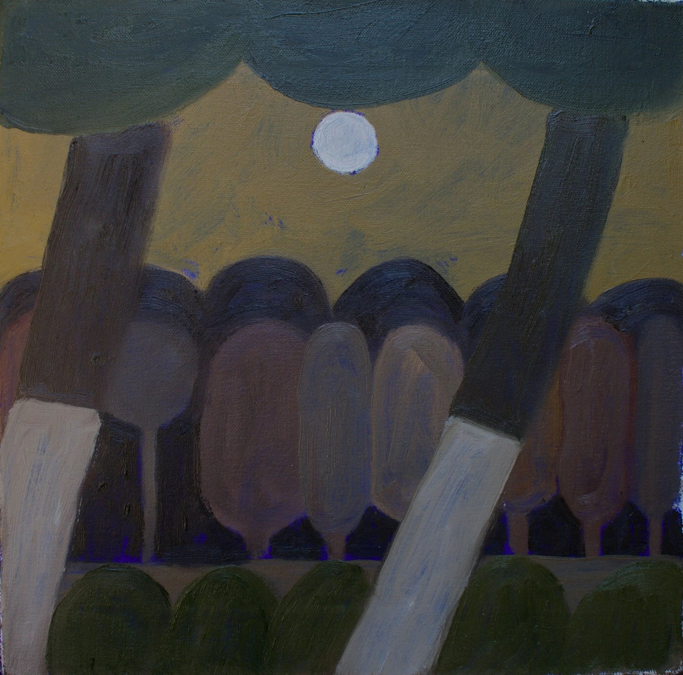  Painted Trees, 2021  Oil on canvas  12”x12” 