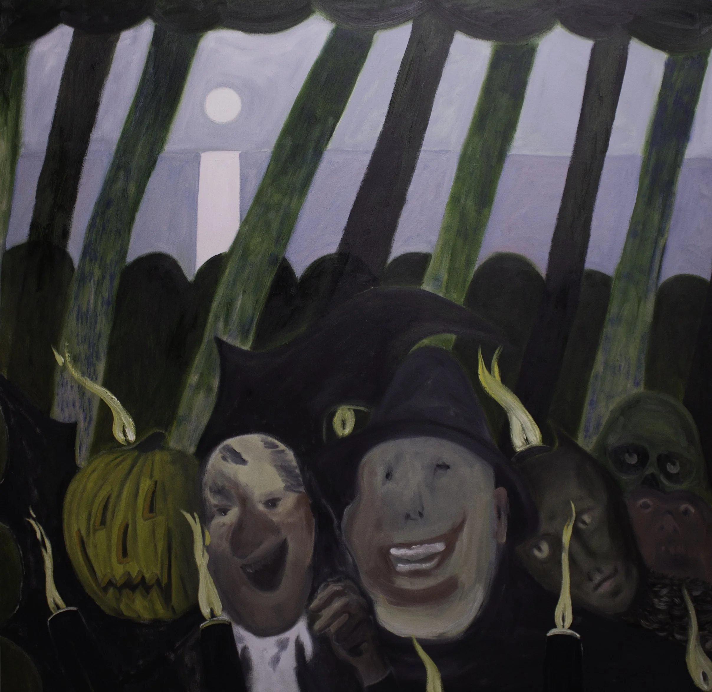  Ceremony, 2022   Oil on canvas  48”x48” 