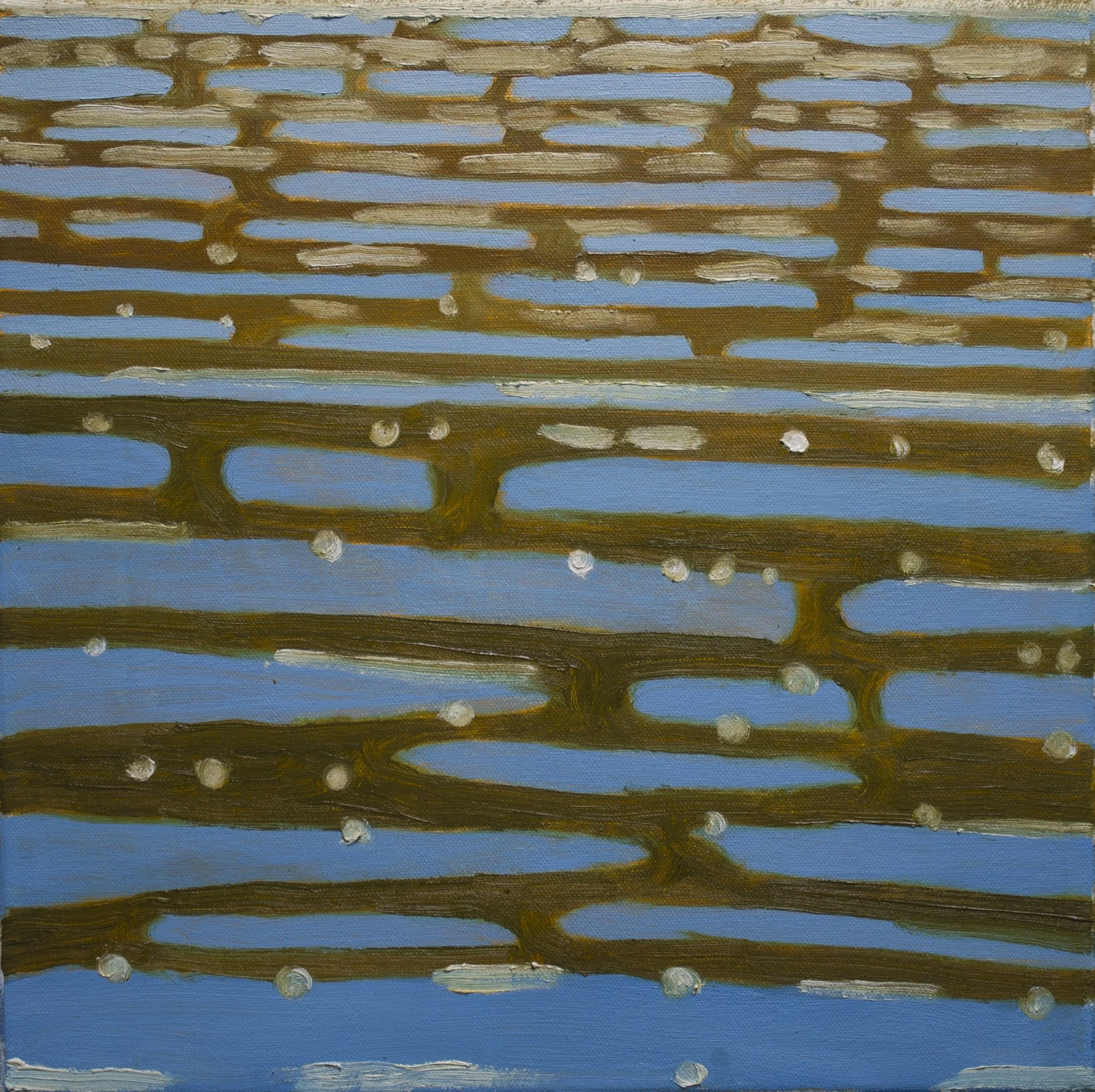  Sun Lake, 2022  Oil on canvas  12”x12” 