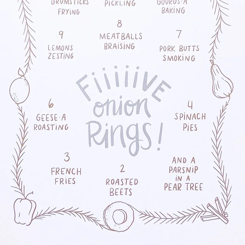 12 Foods of Christmas Card