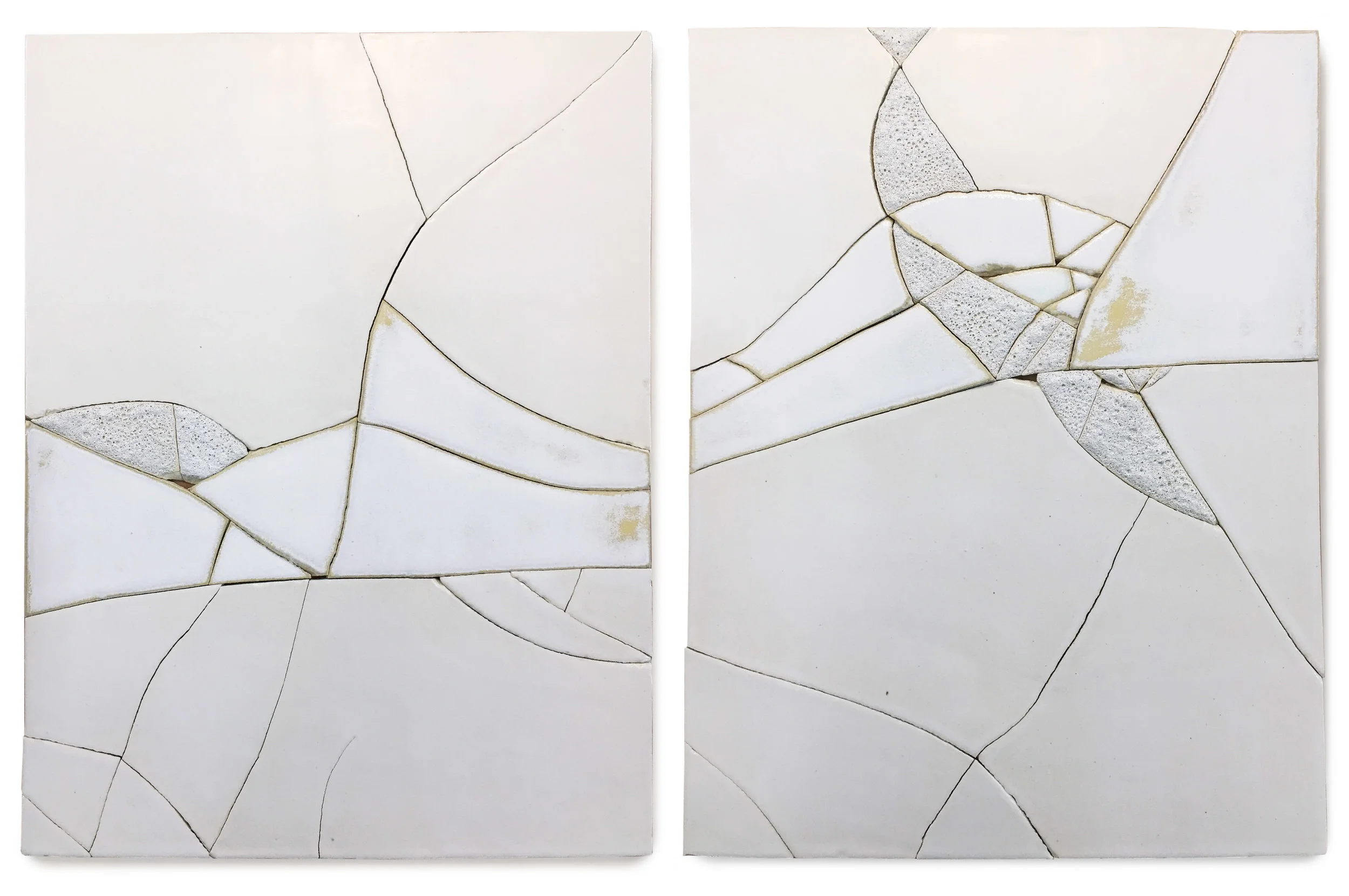 Iceberg II • Set of 2 panels, 14 x 18 inches each