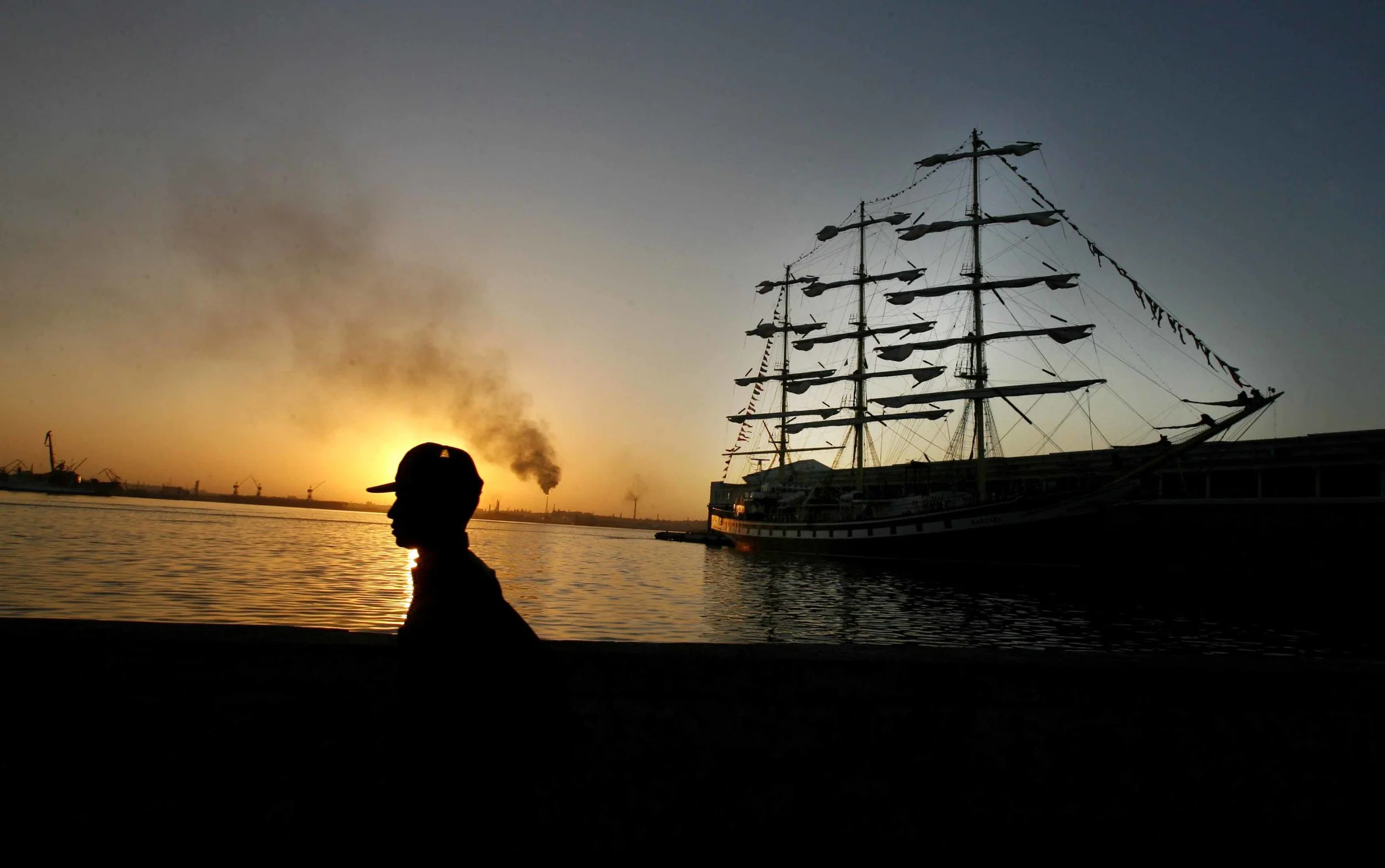  ARM Cuauhtemoc naval school ship in Havana. 
