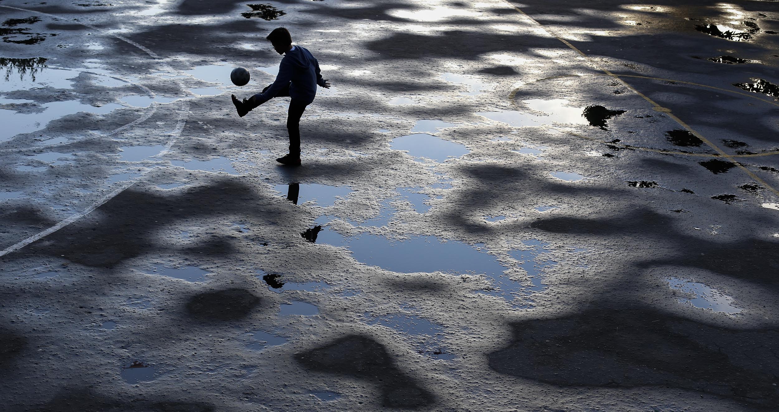 Playing Soccer. Bogota, Colombia 2014