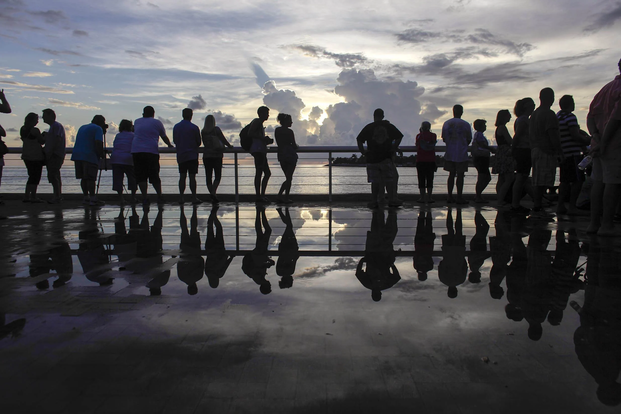 Tourists in Key West, Florida 2014