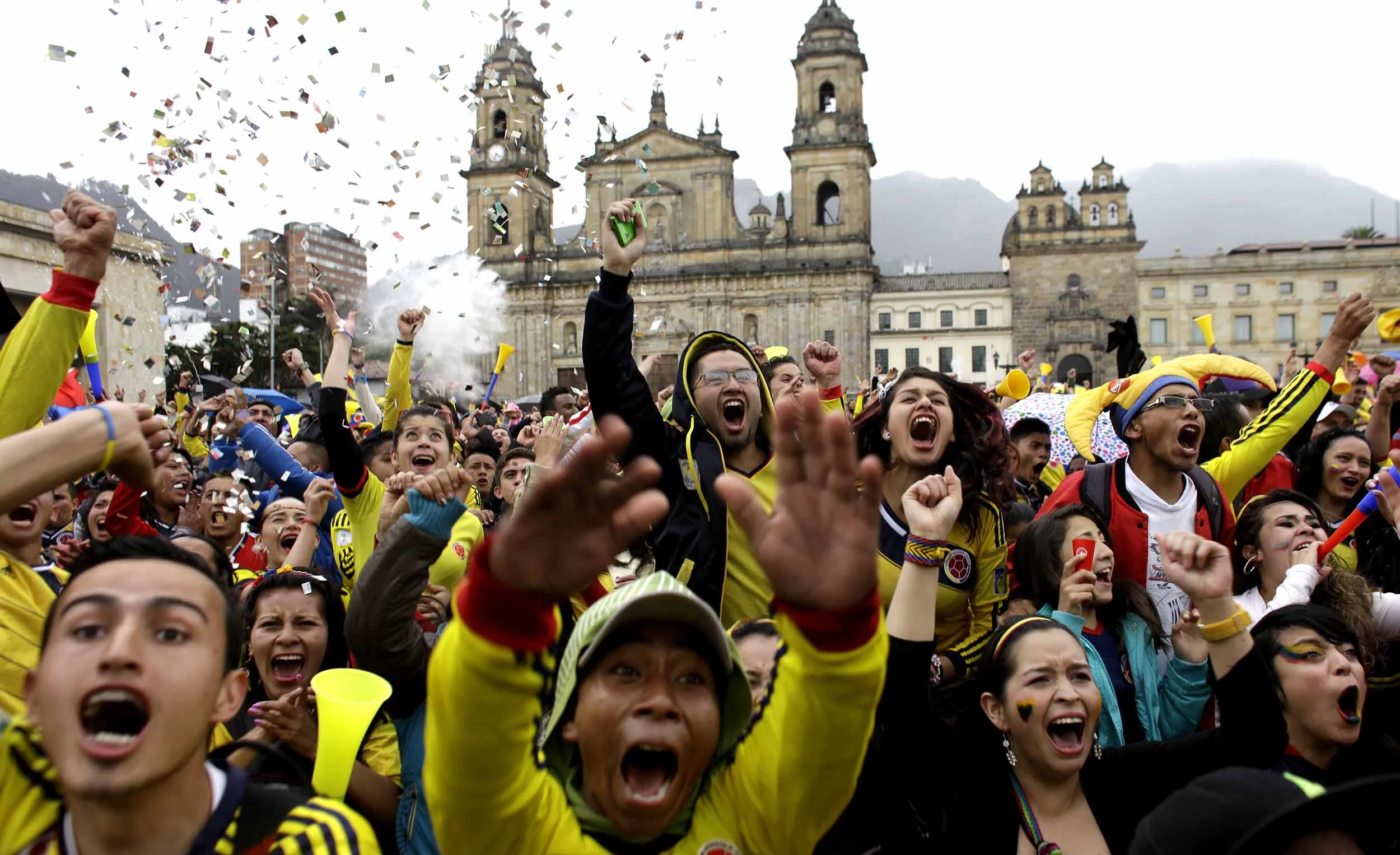 World Cup Soccer. Bogota, Colombia 2014