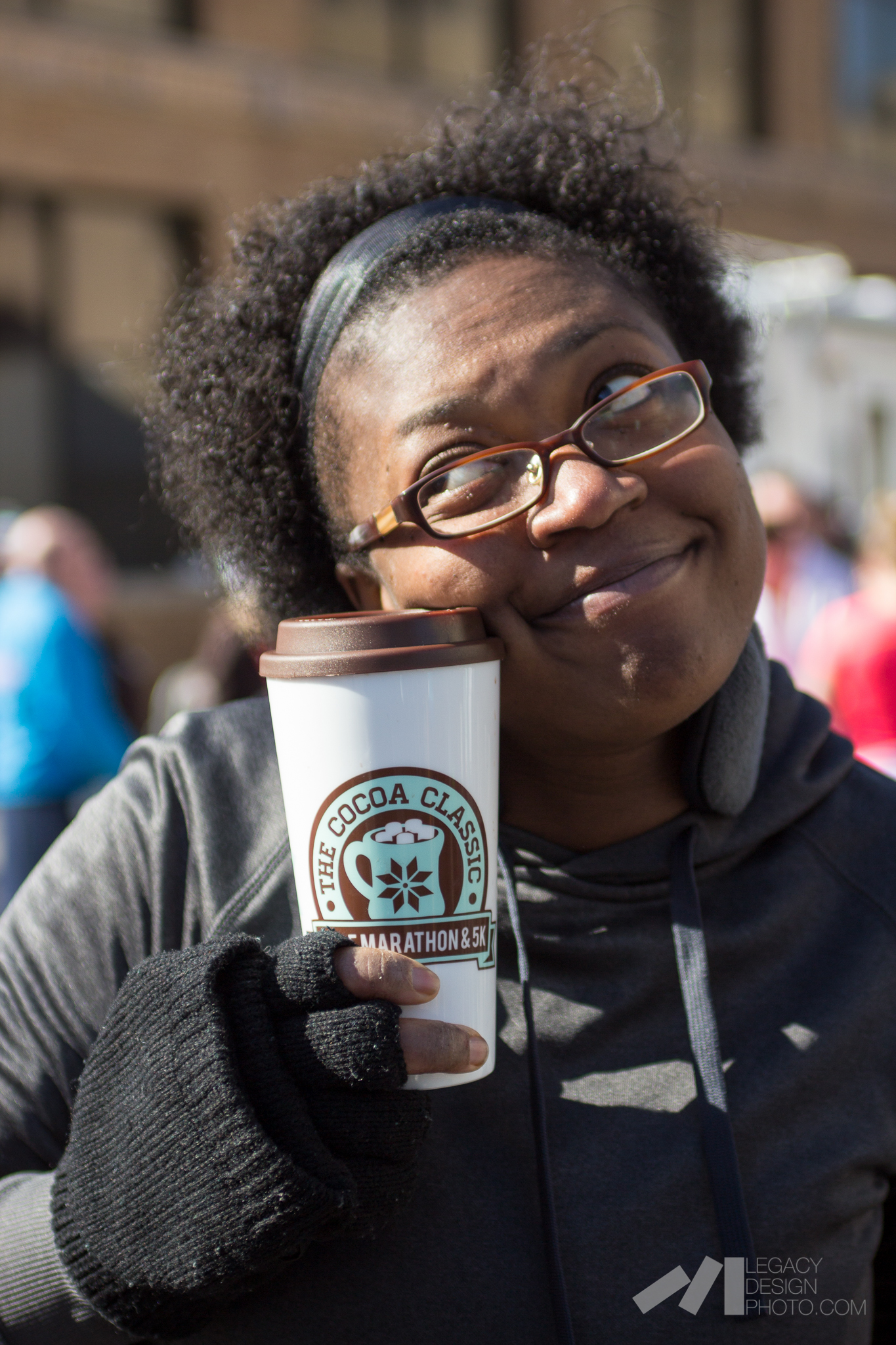 Photographer Sheyonna after a satisfying 5K