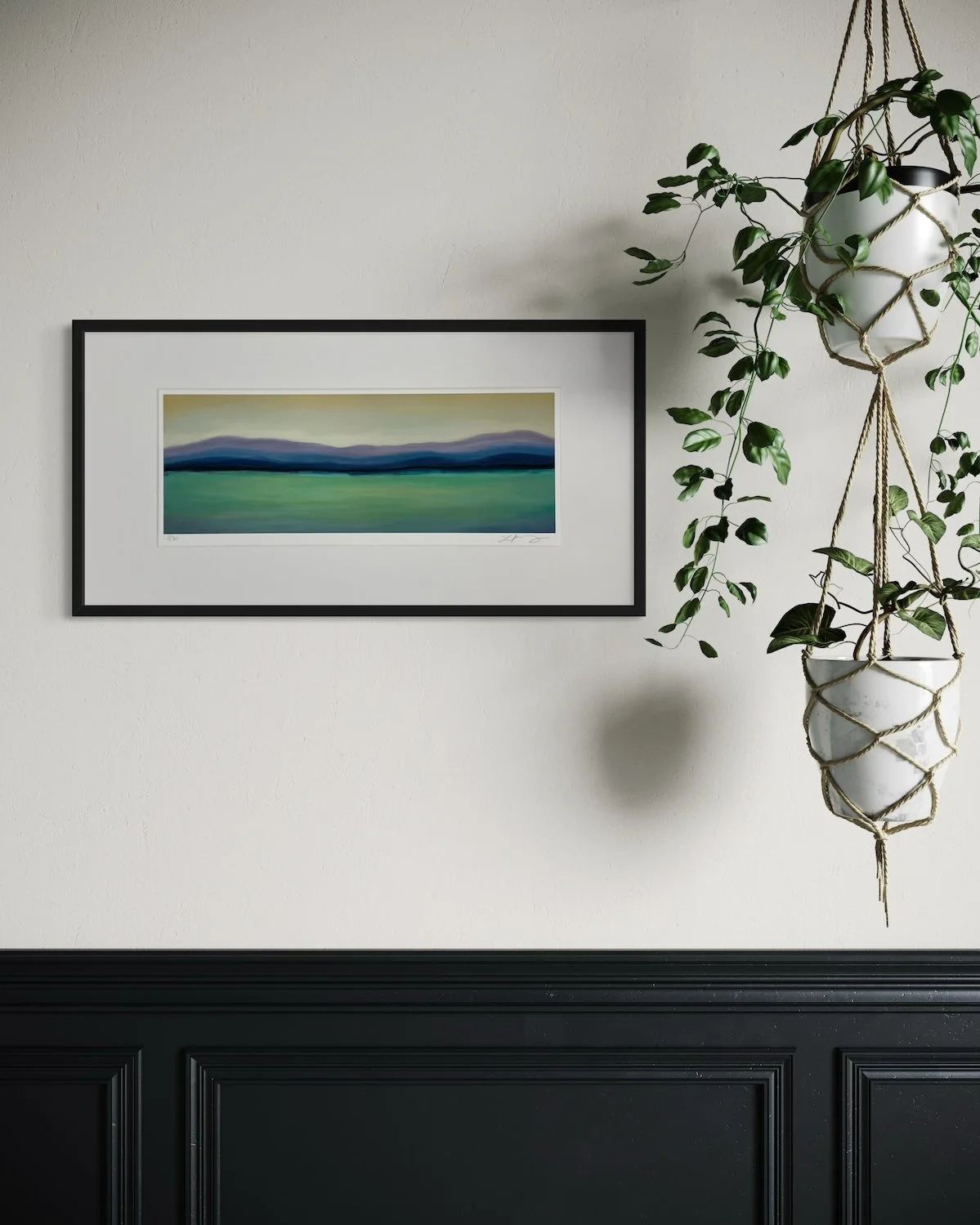Sunrise Stillness 24x12 Framed Print Mockup4.jpeg