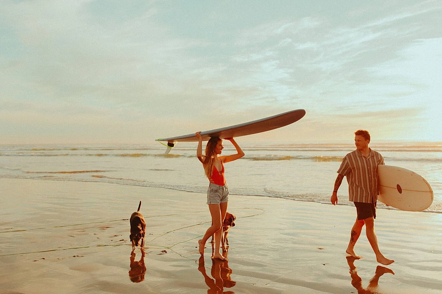 San Luis Obispo Surfing Couples Shoot // Grover Beach, CA // Tessa