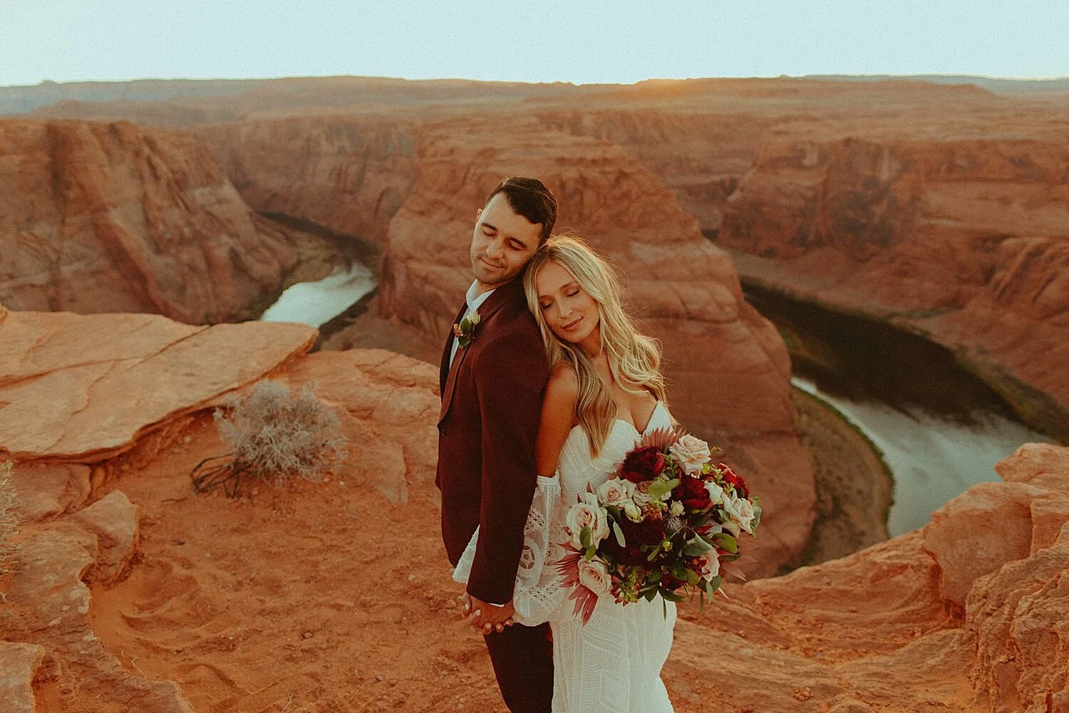 Horseshoe Bend Boho Elopement Inspiration // Page, AZ // Tori & Tyler — Oregon Wedding