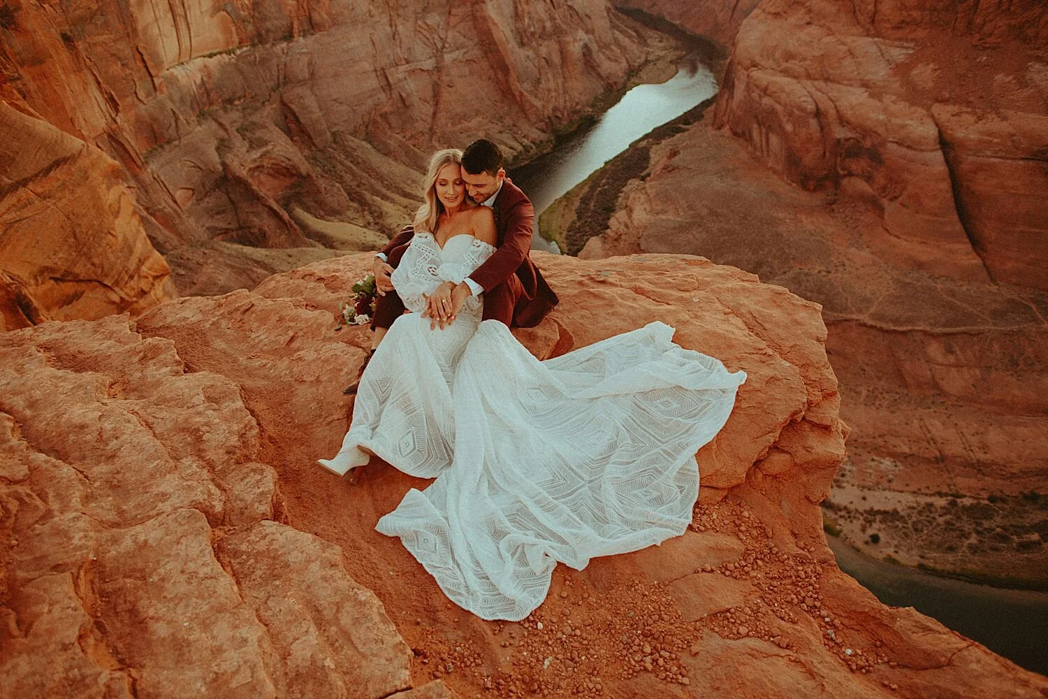 Horseshoe Bend Boho Elopement Inspiration // Page, AZ // Tori & Tyler — Oregon Wedding