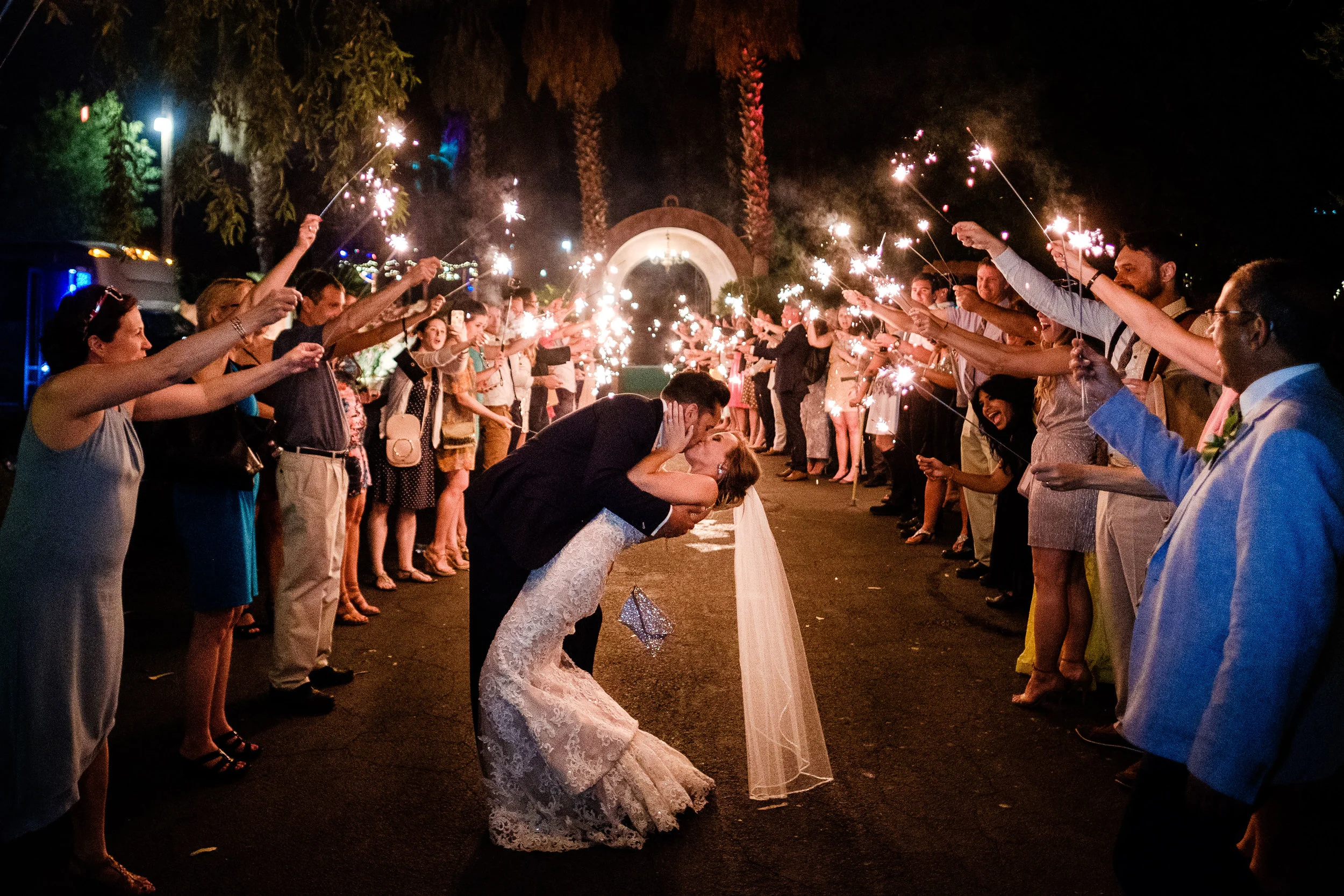 Sparkler exit at the Boojum Tree, Arizona