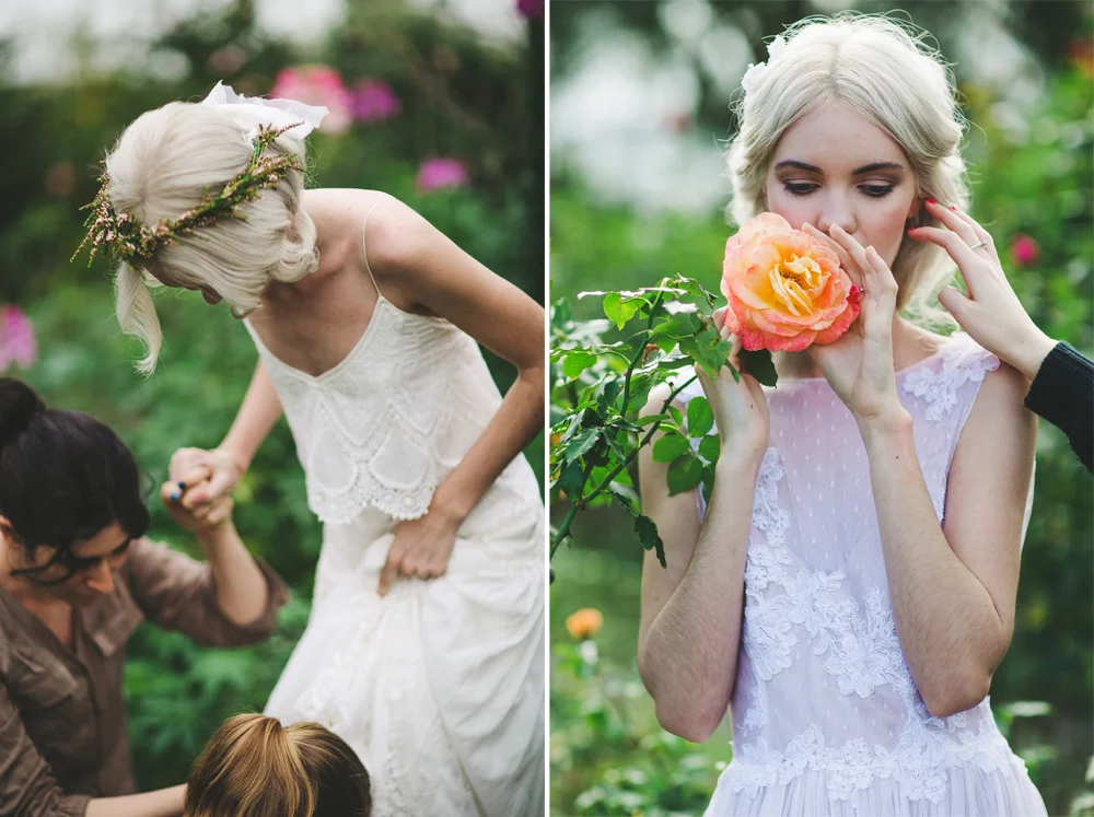  behind the scenes of our spring shoot for  white magazine . 
