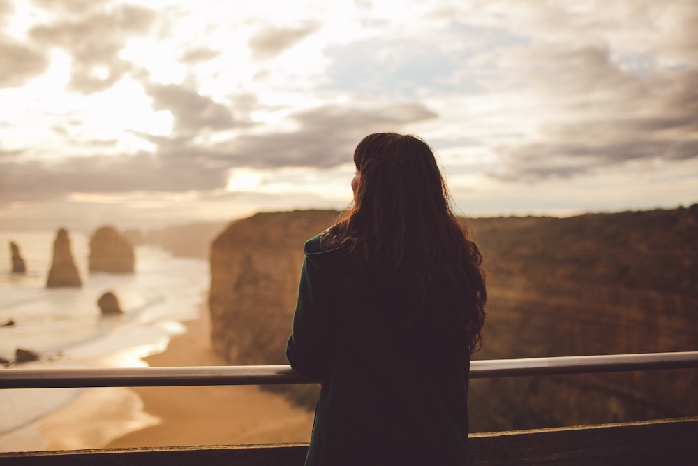  taking in the views of the 12 apostles in the last moments of sunlight. 