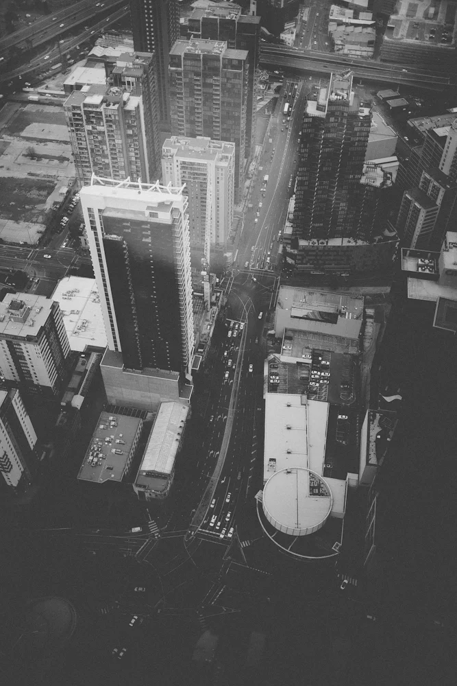 in the top level of the tallest building in the southern hemisphere. we could see tasmania in the very far distance. 