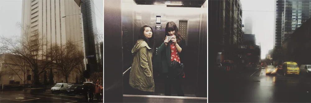 little nothings / on our way downstairs from our apartment / melbourne sort of reminds me of new york here