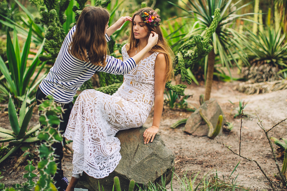  Behind the scenes of our shoot for White magazine issue 26. We photographed in a beautiful cactus garden where half the plants could poison you, create horrible rashes on your skin and even blind you. It was safe to say that we were all very careful