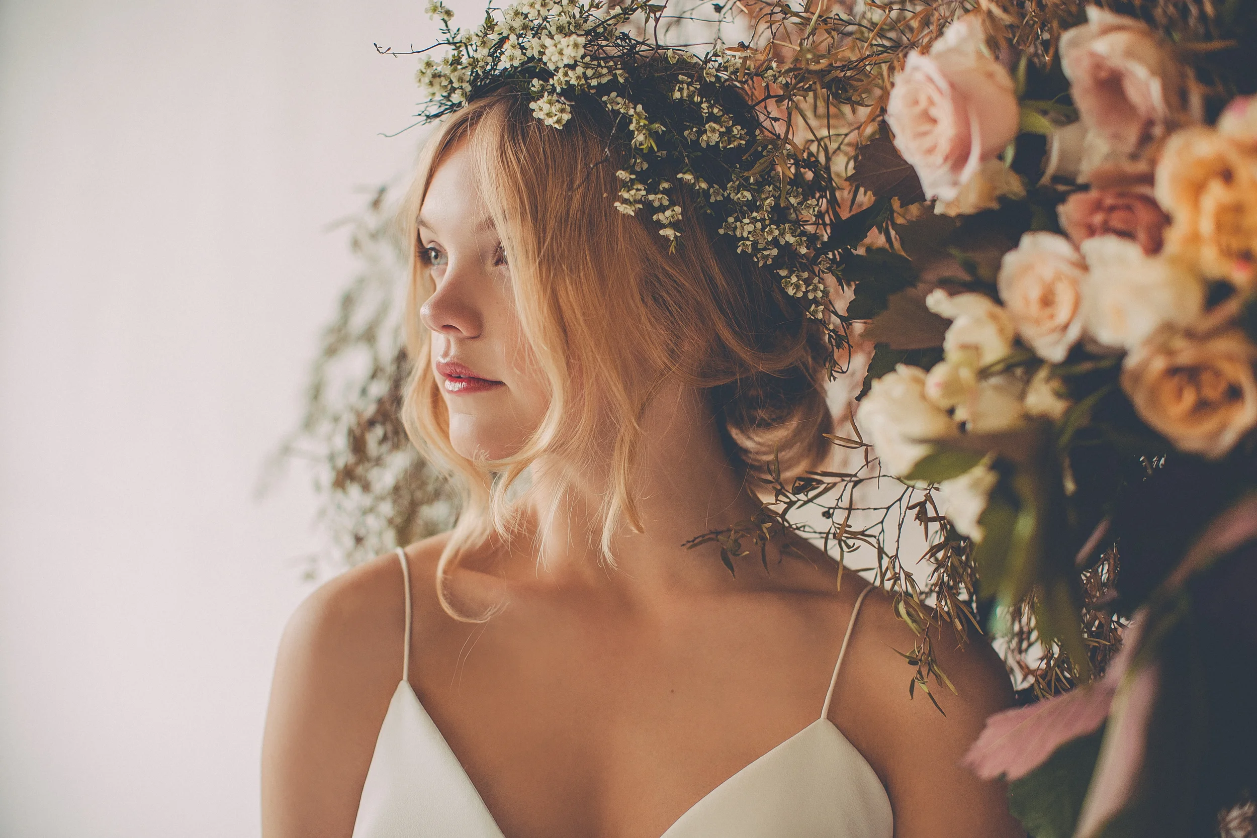 floral melody: white magazine