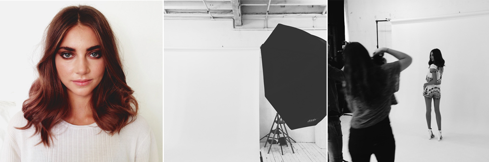  behind the scenes shooting ladyluna's fall lookbook in the studio + campaign in sunny sydney. 