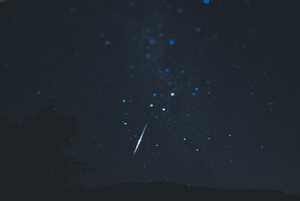 I caught a shooting star while taking pictures of the millions of stars. I love staring at the sky when there is absolutely no light pollution around.