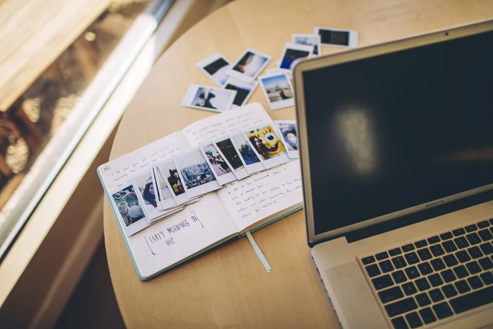  Spending early mornings filling in words for my travel journal and flicking through my polaroids after watching the sunrise. 