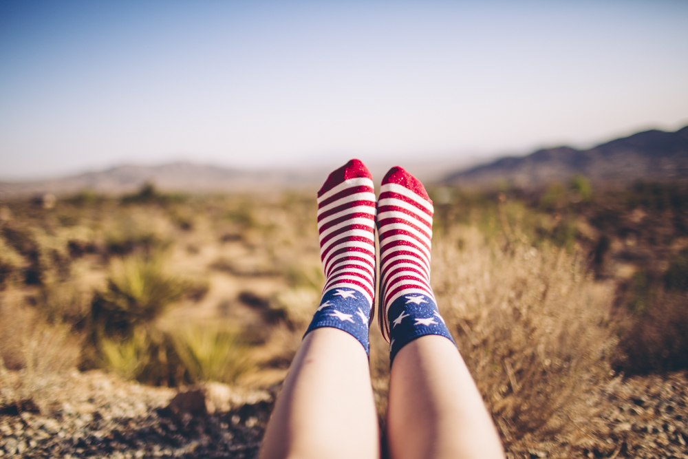  Celebrating the 4th of july in the desert. 