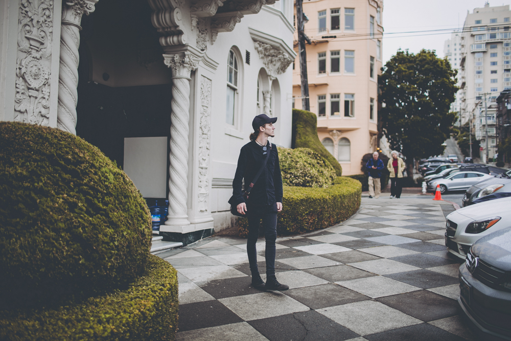  Walking around after visiting a way too busy Lombard Street. 