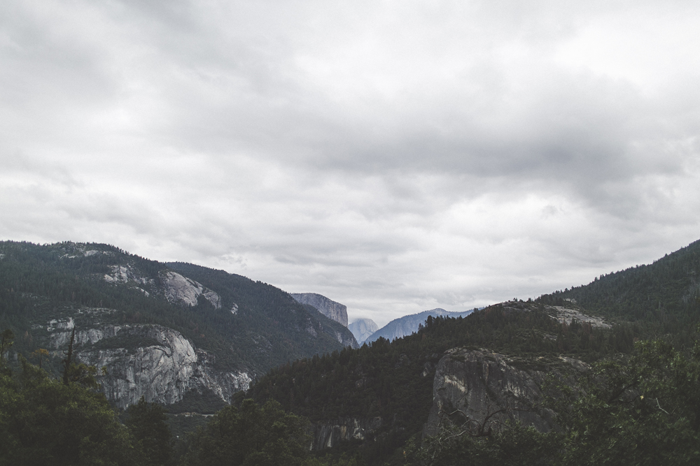  Our first glimpse at the ever amazing Half Dome. 