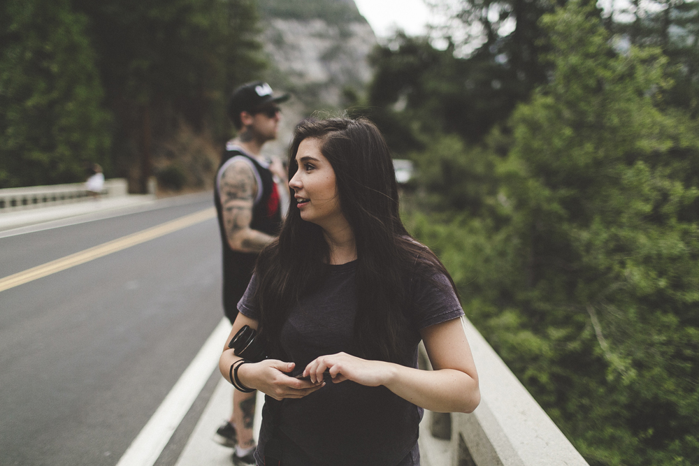  Sam's face of disbelief/awe/amazement at the waterfall that was casually on the side of the road. By this time we've pulled over a million times, but every time the sights were beautiful!&nbsp; 