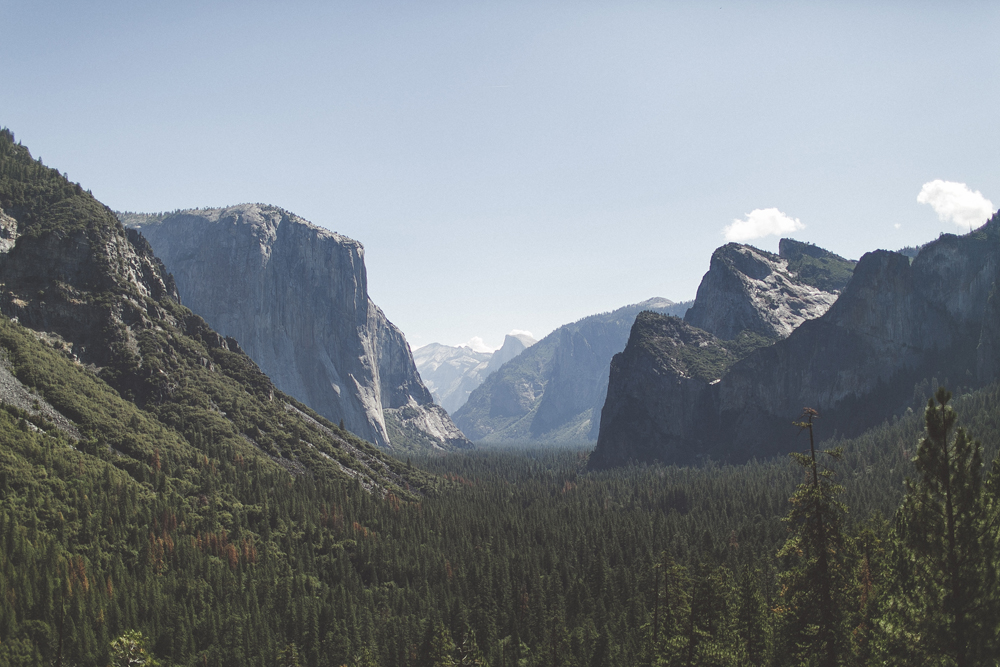  First stop of the day was the Tunnel View lookout. This is the perfect place to get *that* Yosemite shot. 