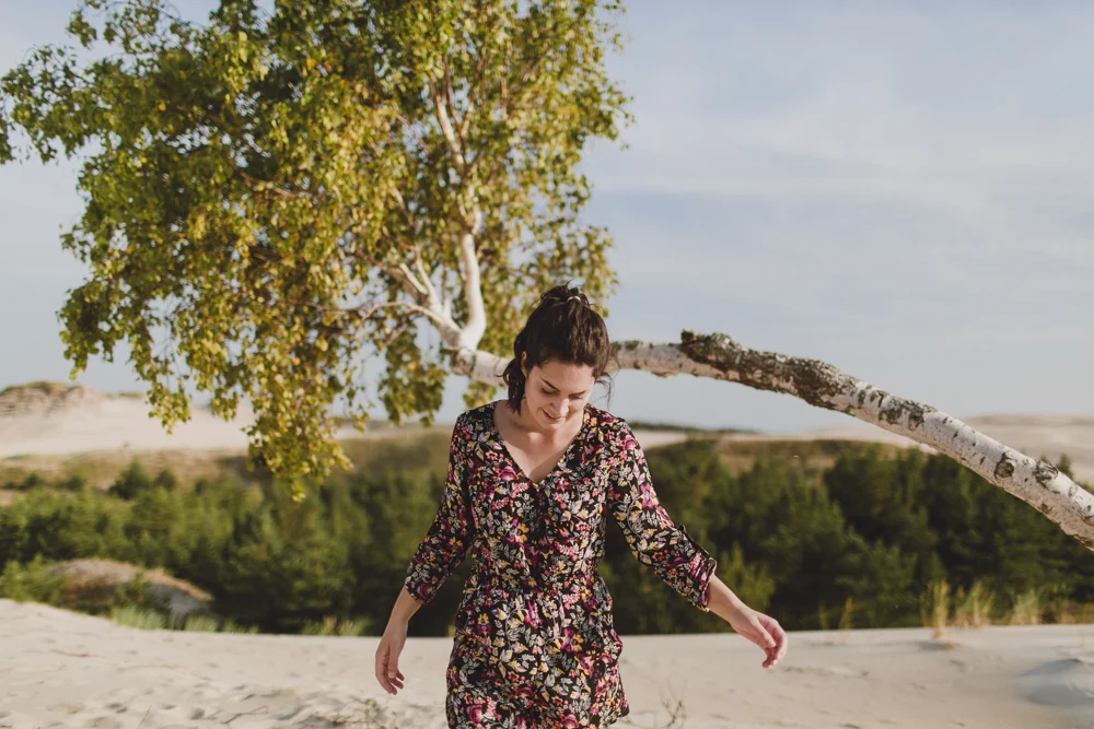 We went exploring where the forest meets the sand.